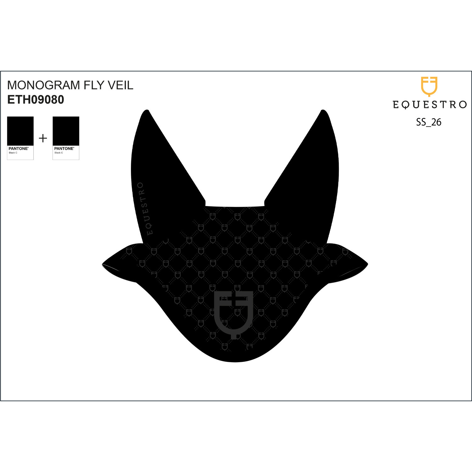 Fliegenhaube mit Monogramm-Print