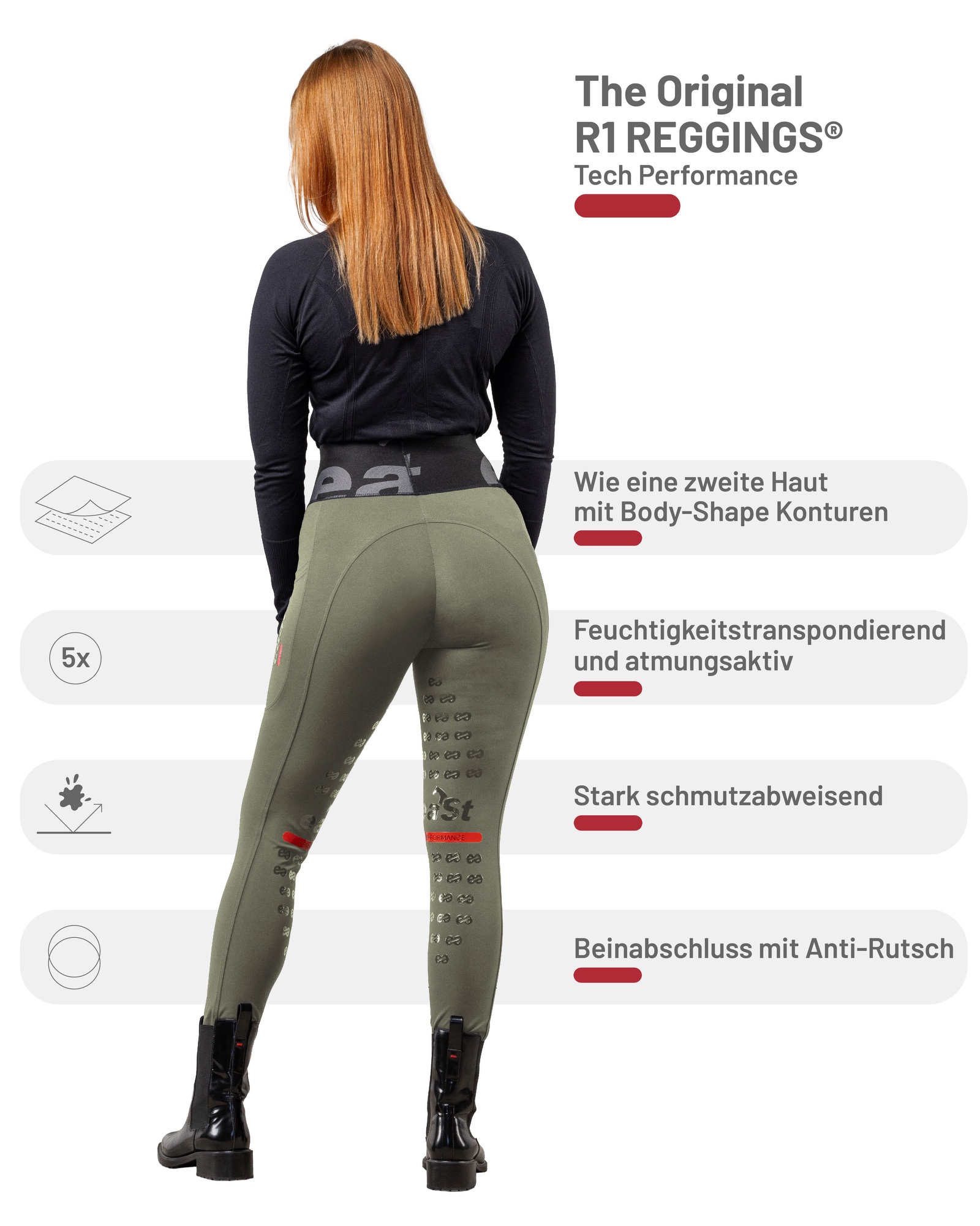 Ladies riding leggings Reggings R1 Tech Performance