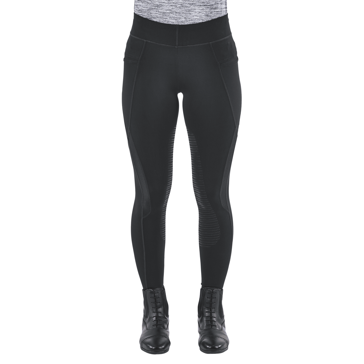 Reitleggings Damen Airy mit 3/4 Grip