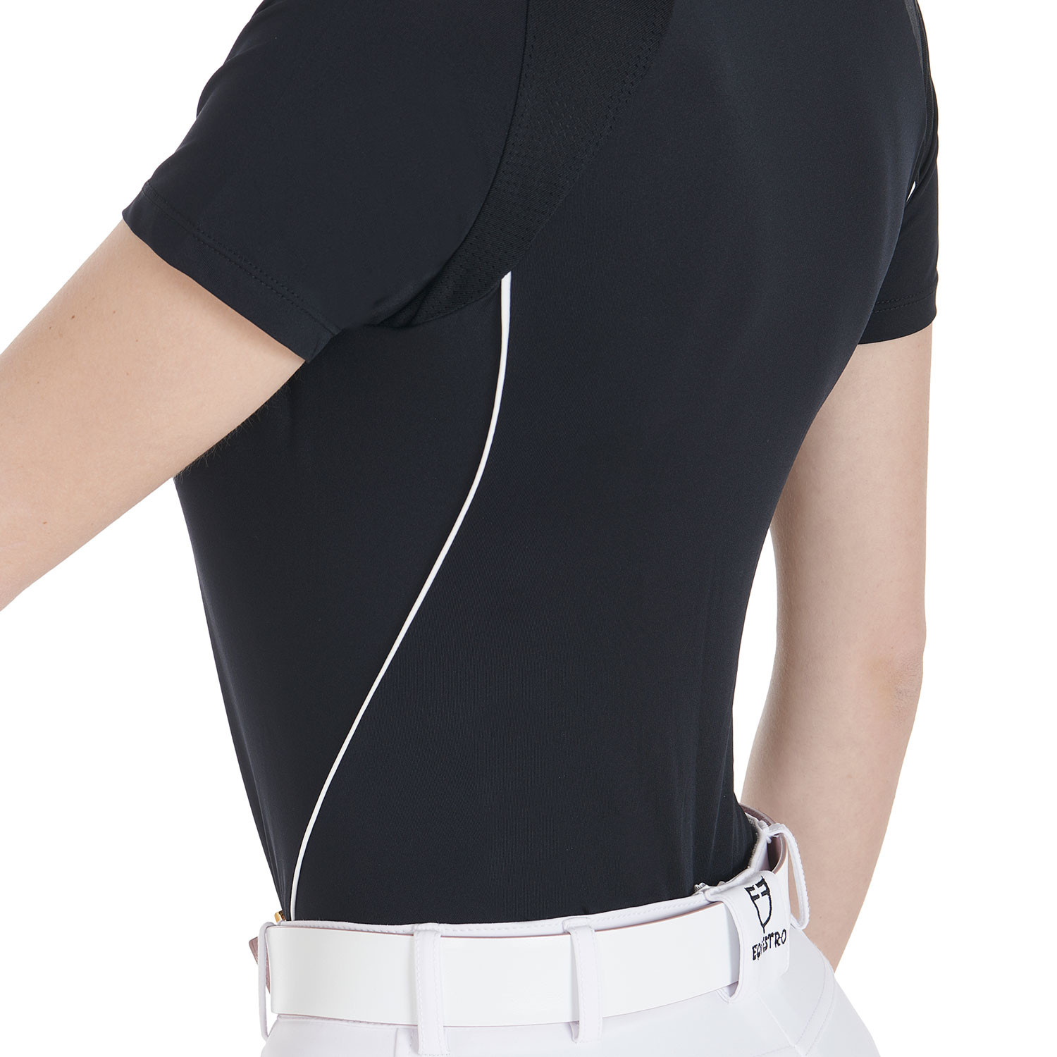 Damen-Trainingsshirt Slim Fit technisch