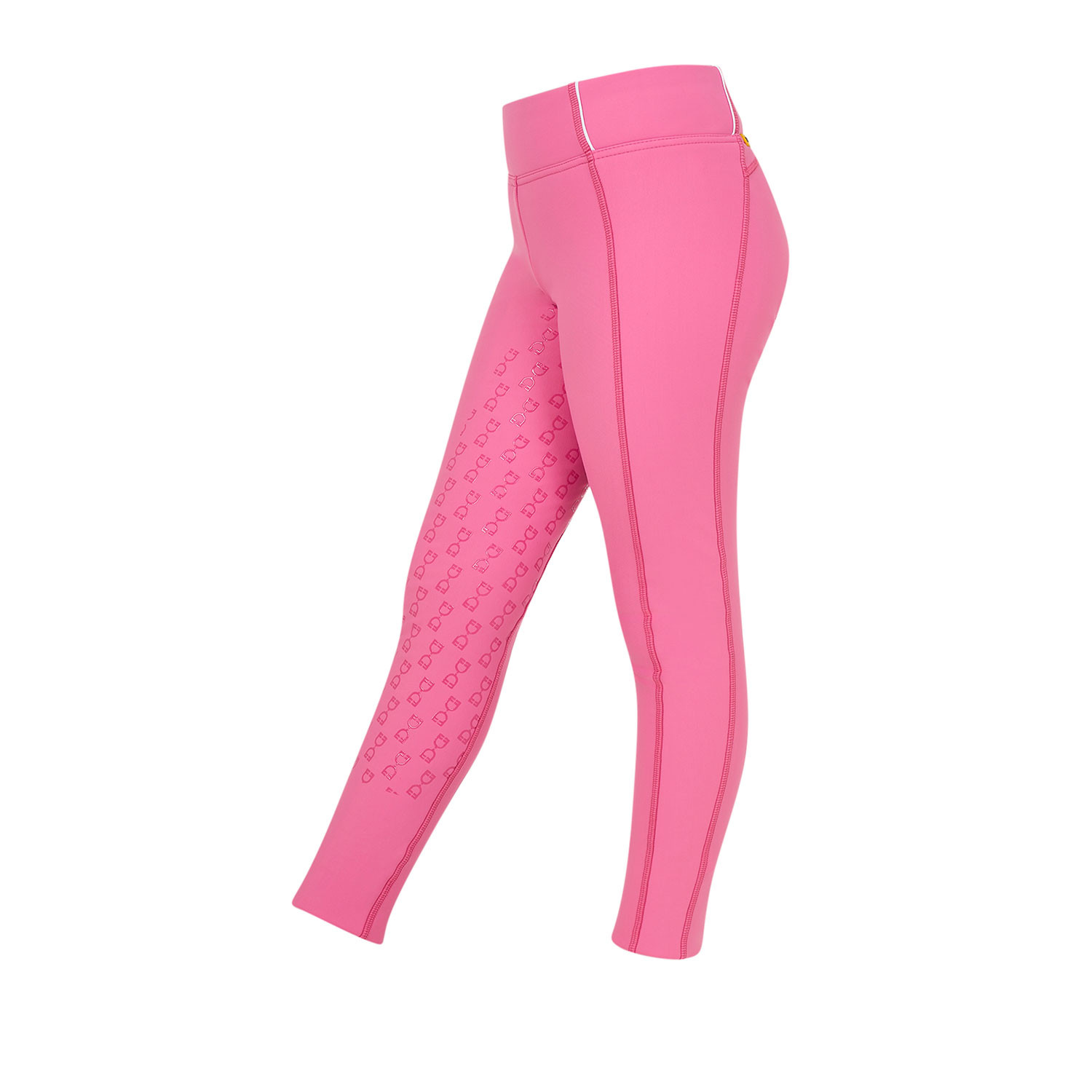 Schmal geschnittene Mädchen-Leggings mit Grip und Logo