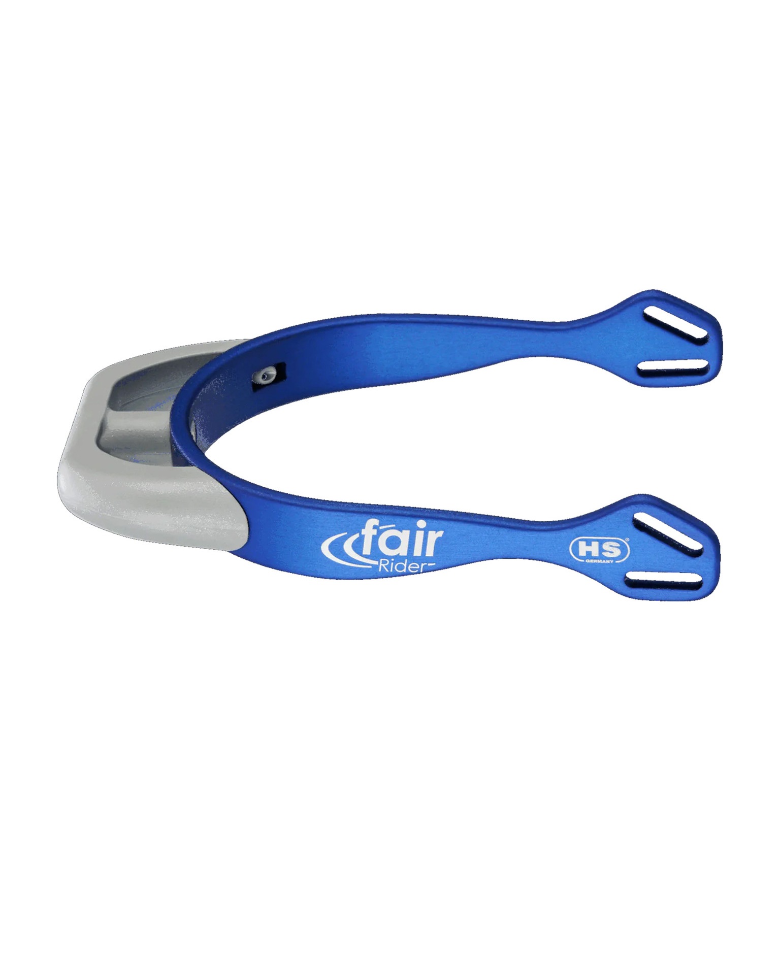 fairRider Sporen - Aluminium, Hals 20mm silber rund abgeflacht