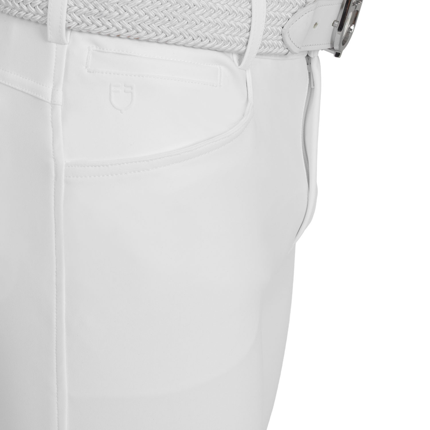 Herren-Reithose Slim Fit mit Kniebesatz