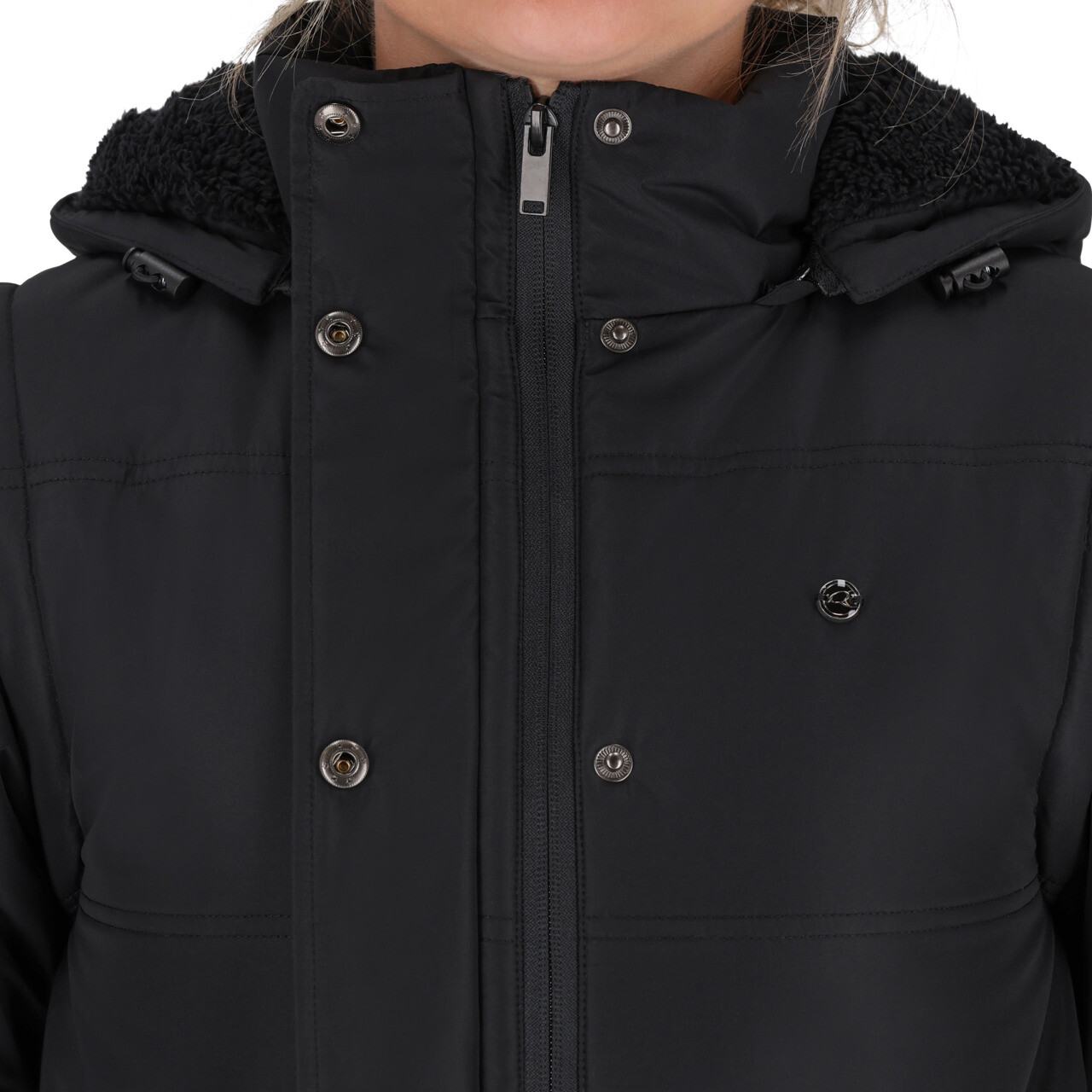 Rayah winter jacket with detachable sleeves