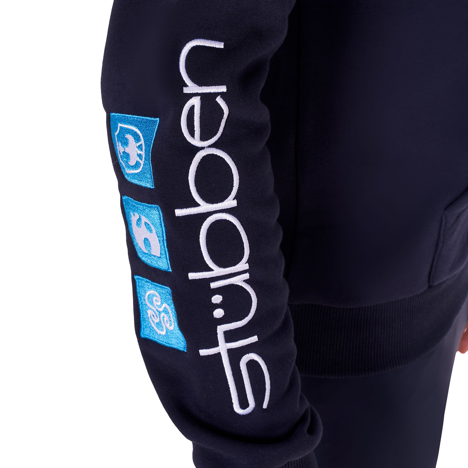 Herren-Sweatshirt mit Kapuze und Multi-Logo