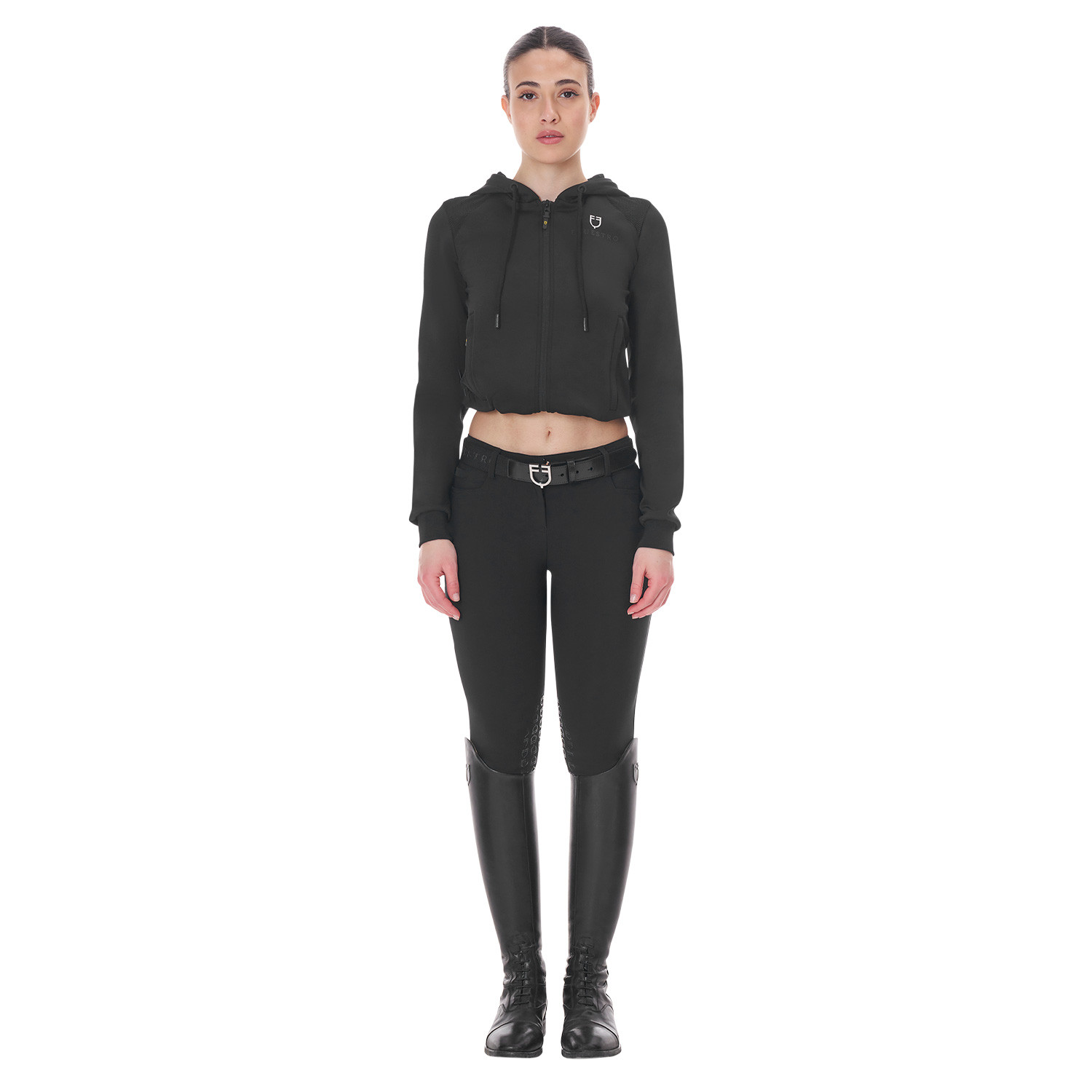 Damen-Cropped-Hoodie