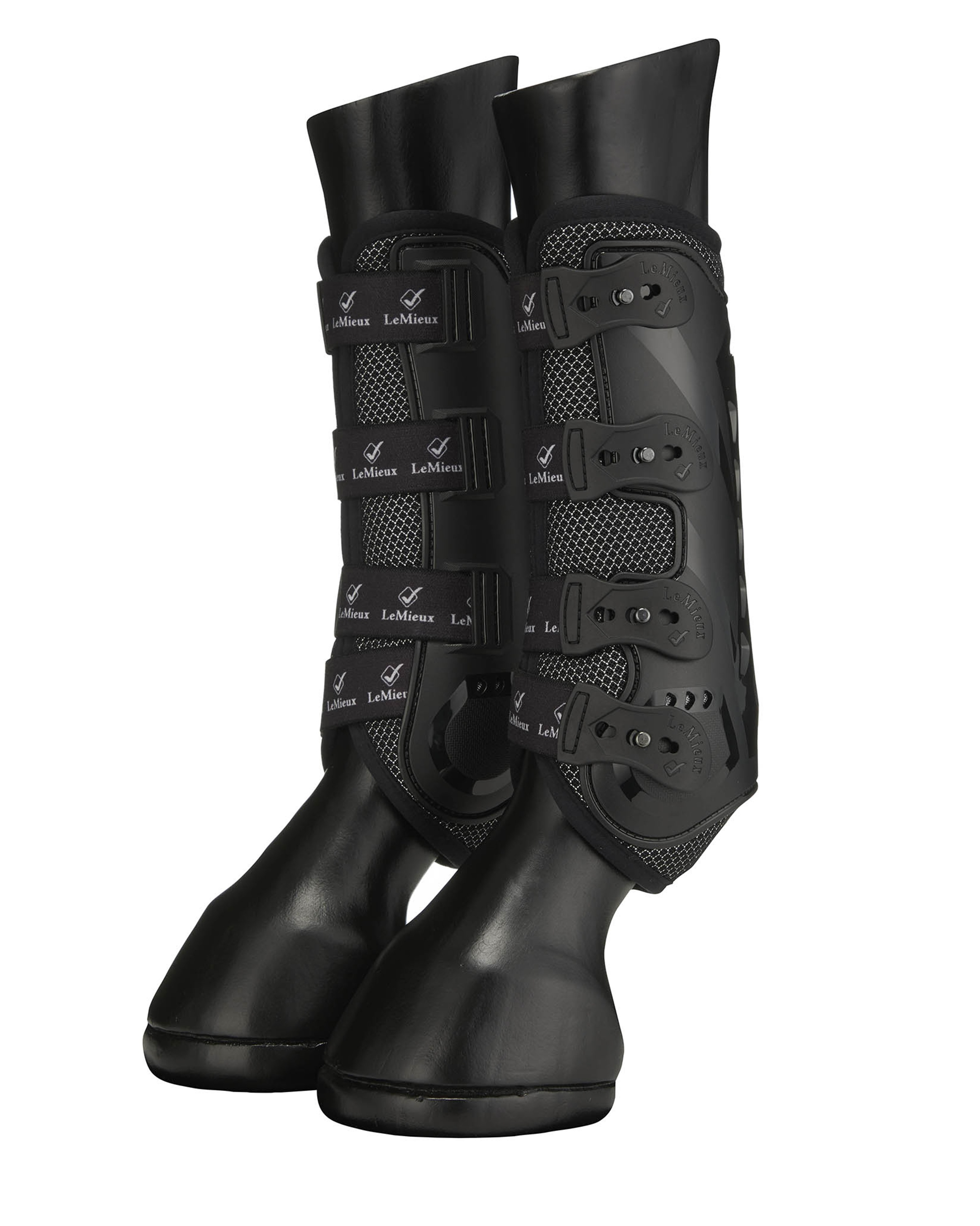 Gamaschen hinten Ultramesh in schwarz