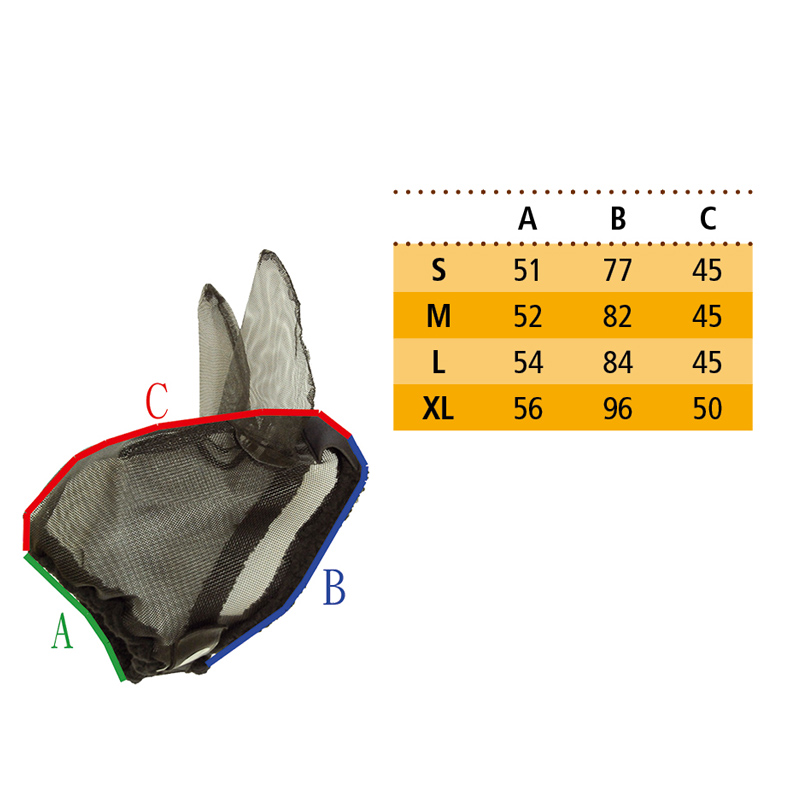 Fliegenmaske ohne Ohren