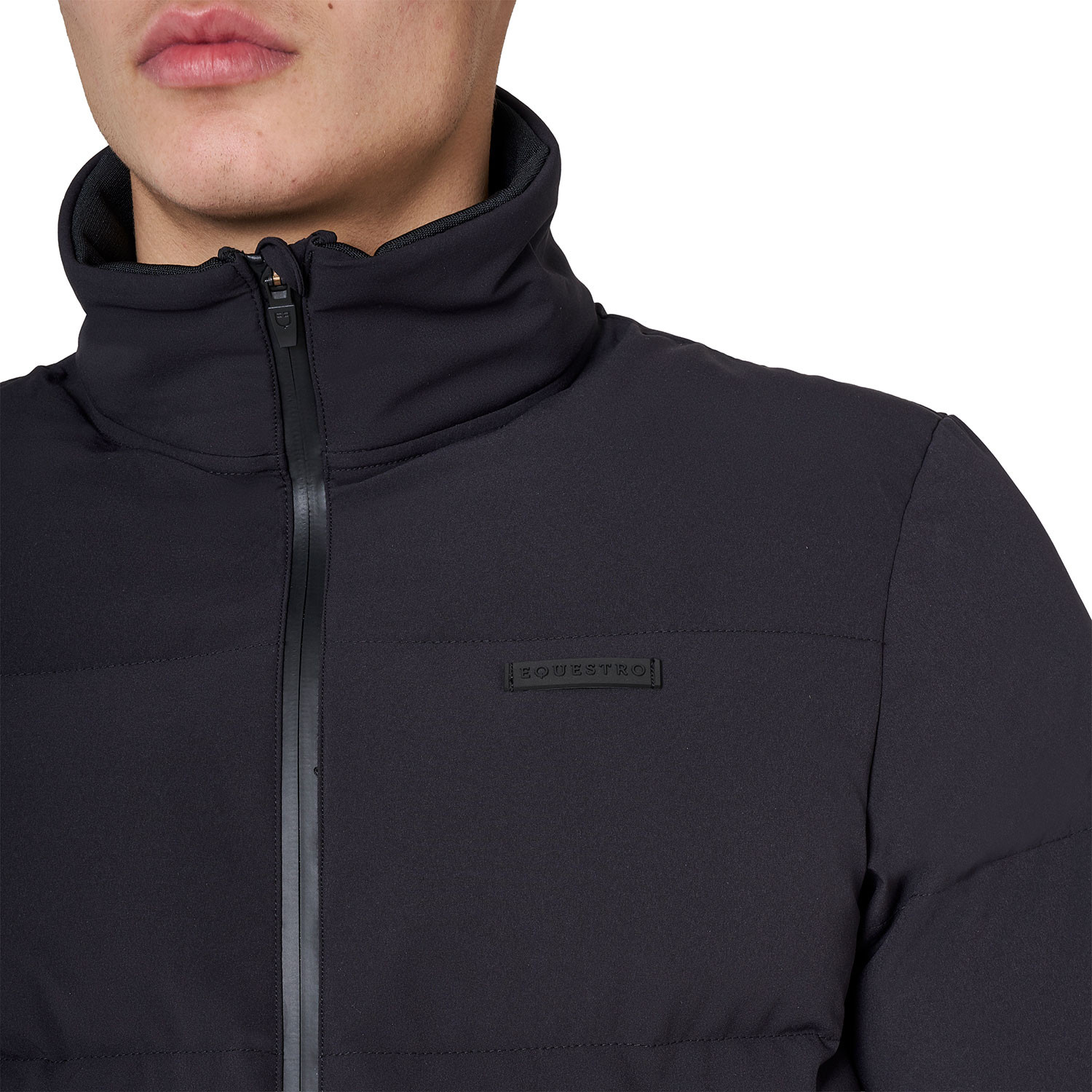 Daunenjacke für Herren mit hohem Kragen