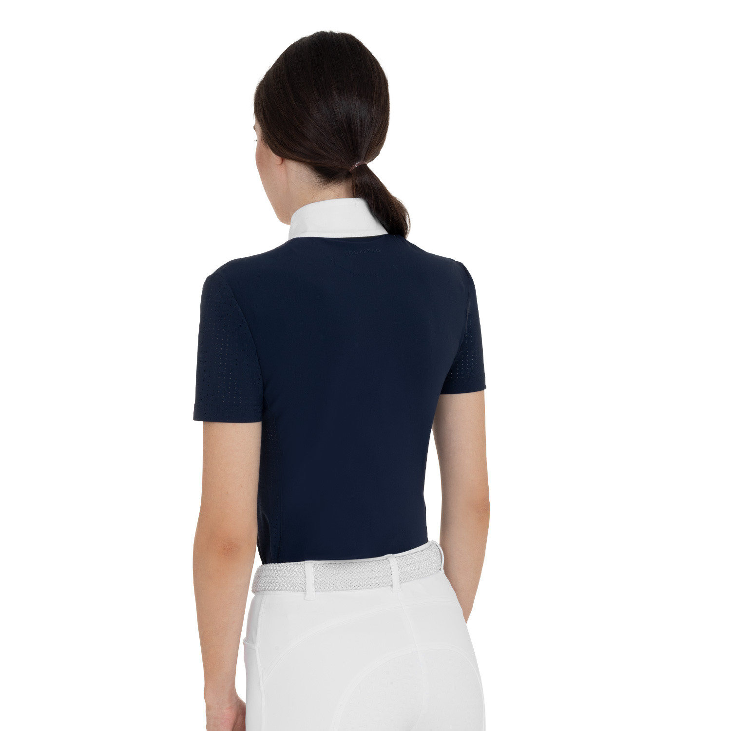 Damen-Turnierpolo kurzarm mit Mesh-Einsätzen