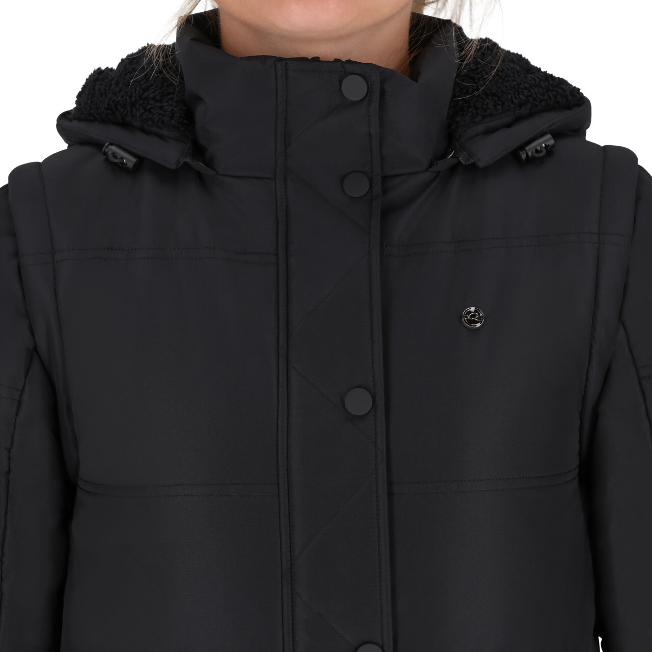 Rayah winter jacket with detachable sleeves