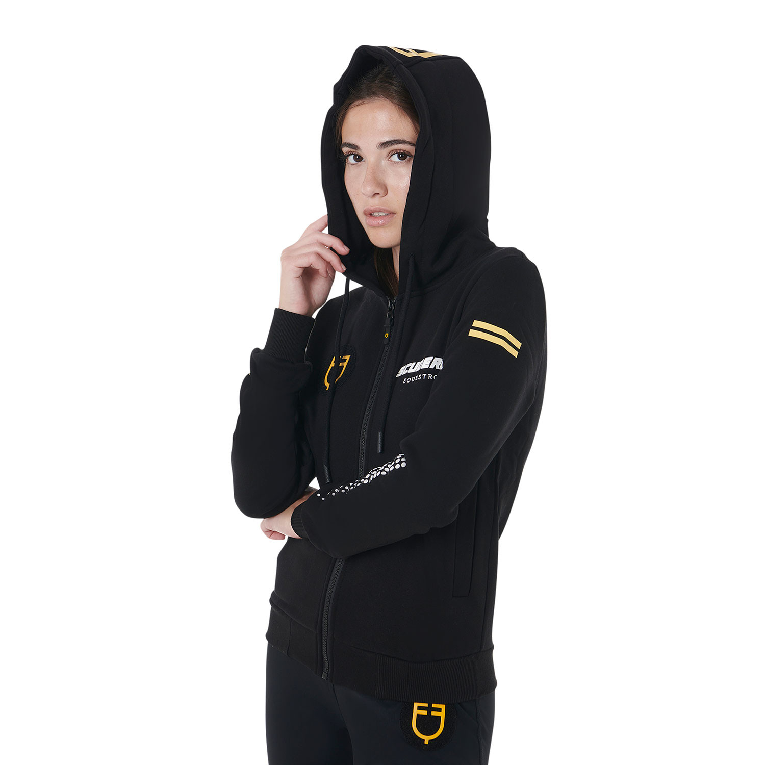 Scuderia Damen-Kapuzensweatshirt aus French Terry