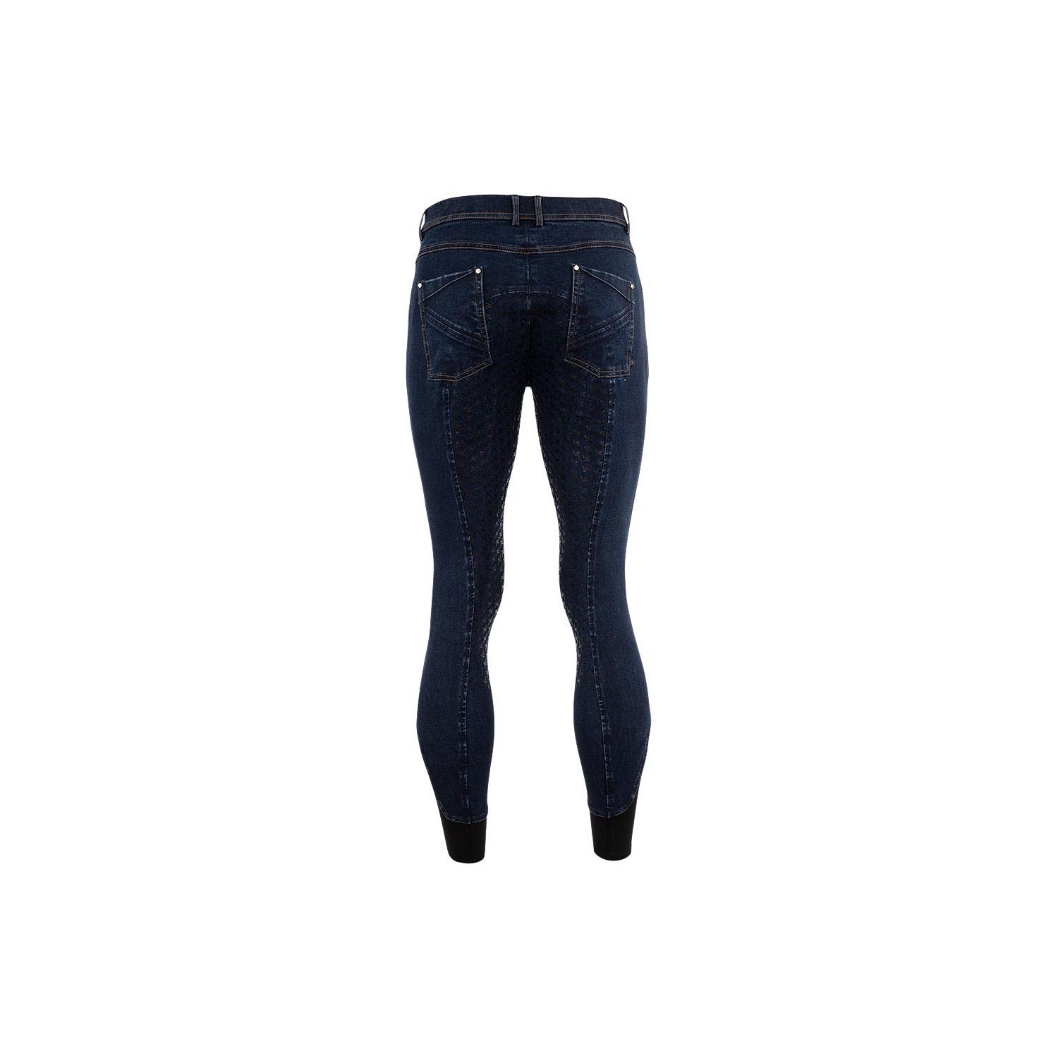 Reithose Mathieu Herren Silikonbesatz in Dark Denim