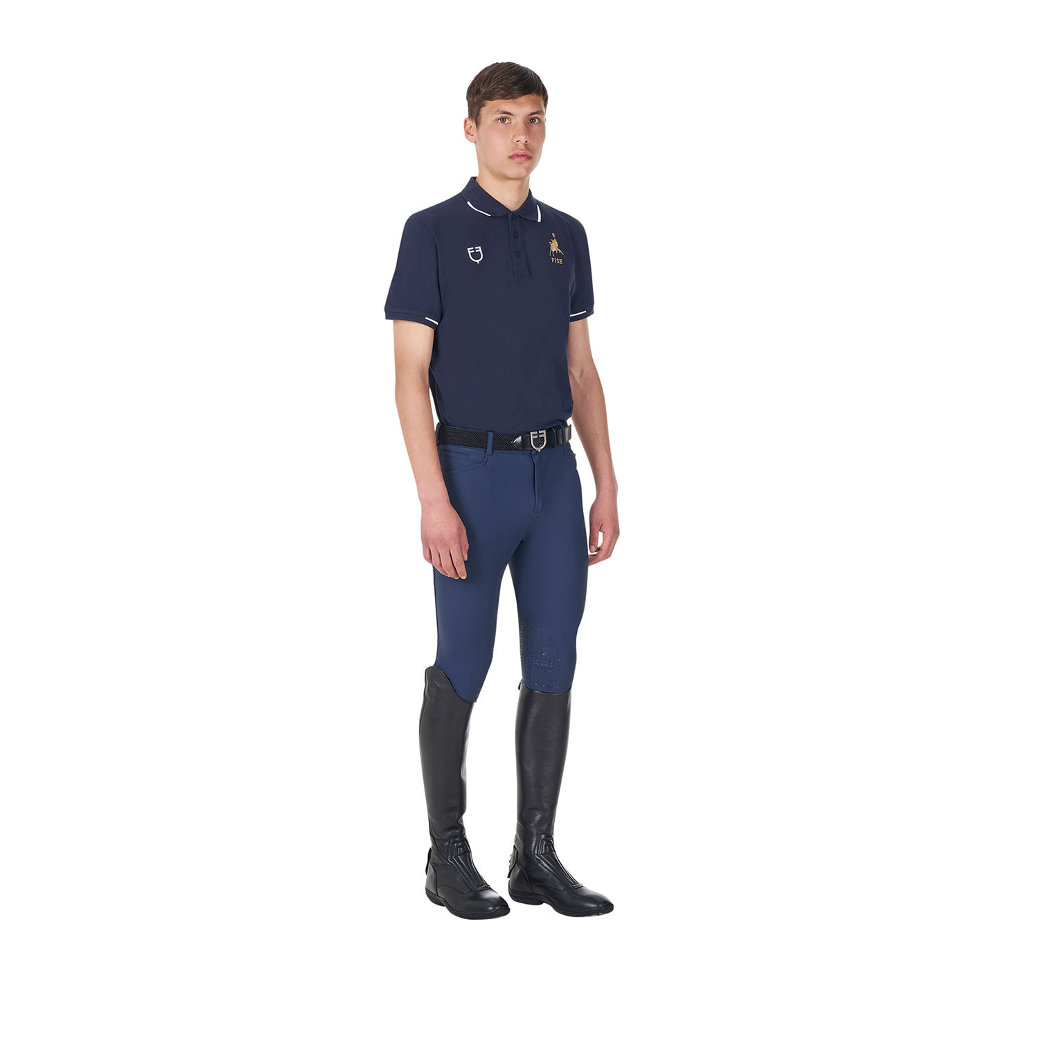 Herren-Trainingspolo mit drei Knöpfen X FISE