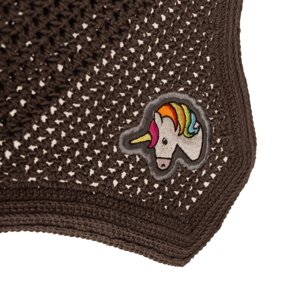 Ear bonnet Wellington grey personalised Unicorn silent