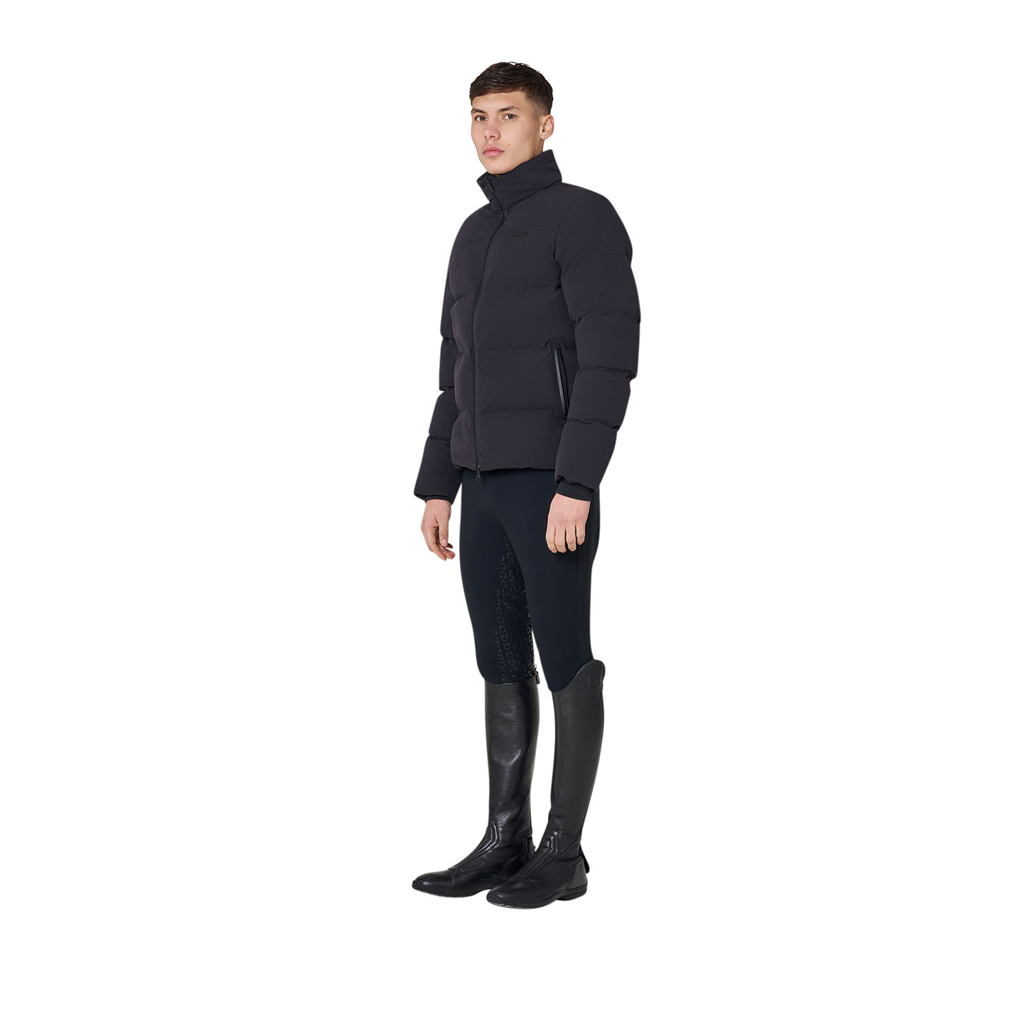 Daunenjacke für Herren mit hohem Kragen