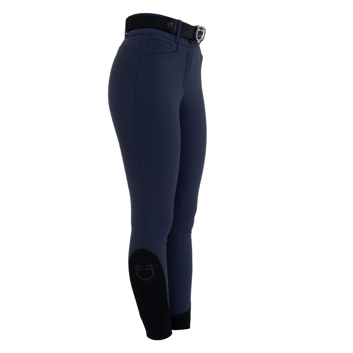 Damen-Reithose High-Waist mit Kniebesatz