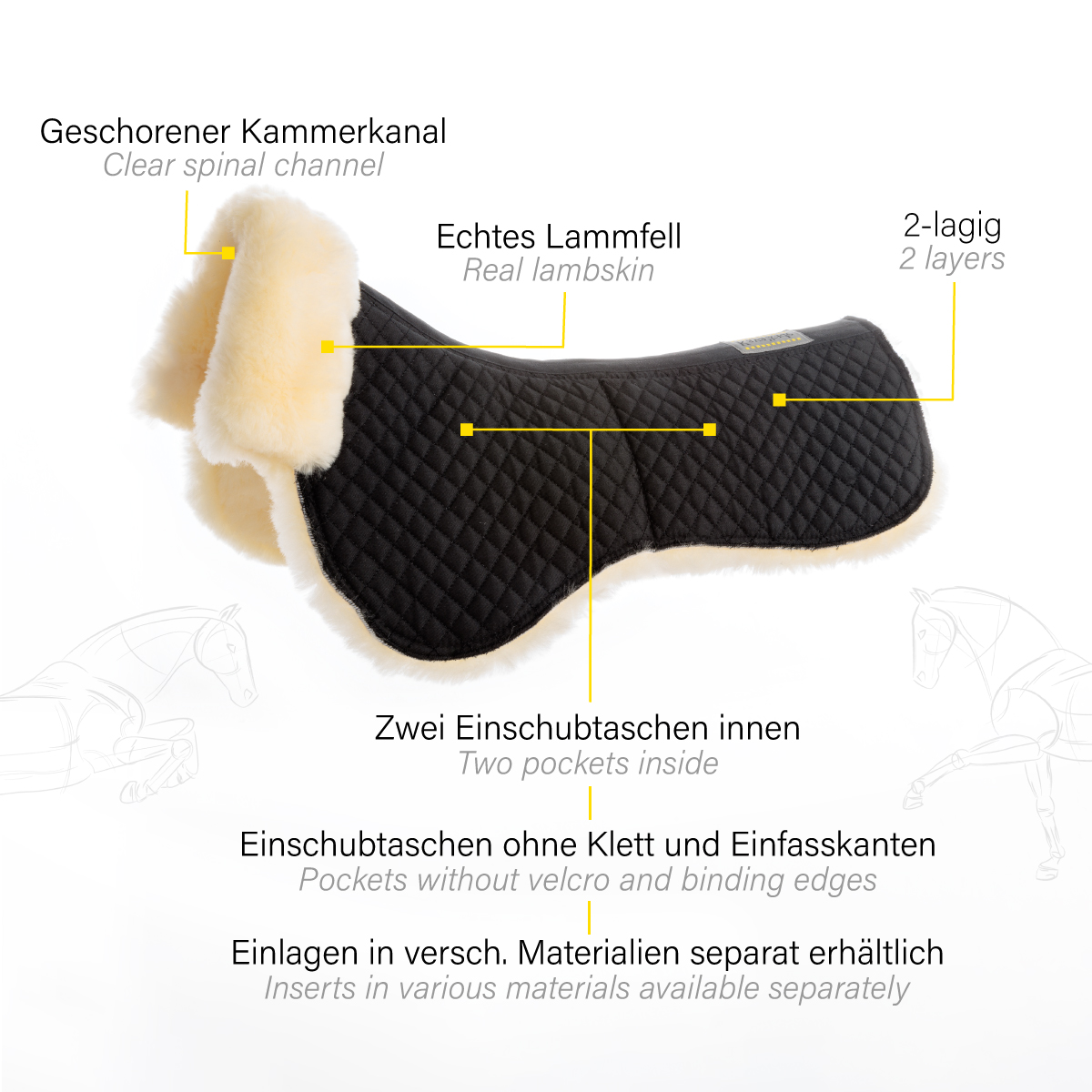 Korrekturunterlage mouton-innenliegendeTaschen