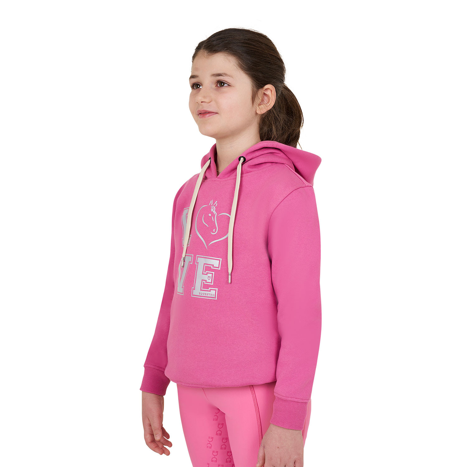 Kapuzen-Sweatshirt Winter Love für Mädchen