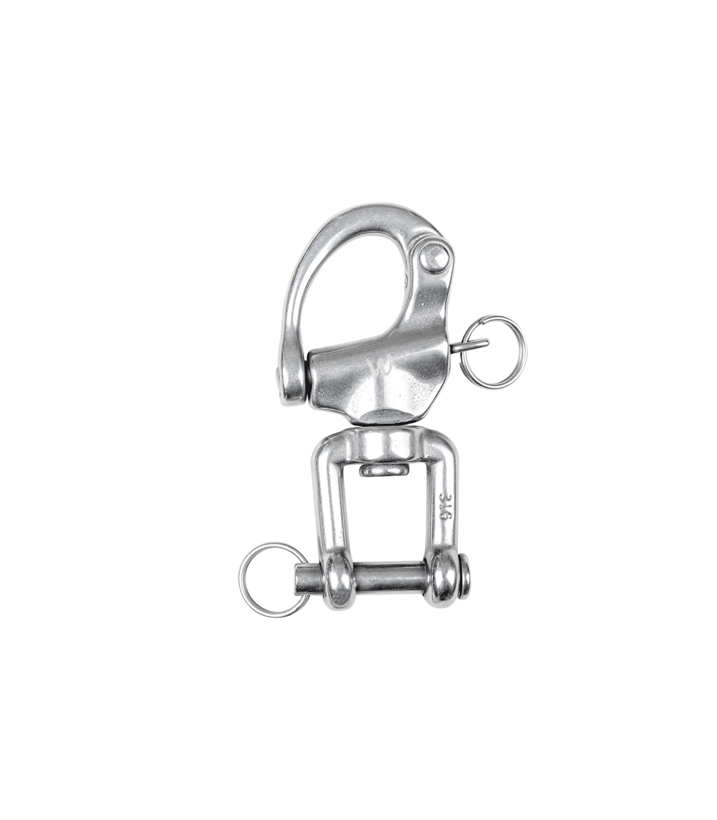 Mousqueton de sécurité, acier inoxydable 128 mm