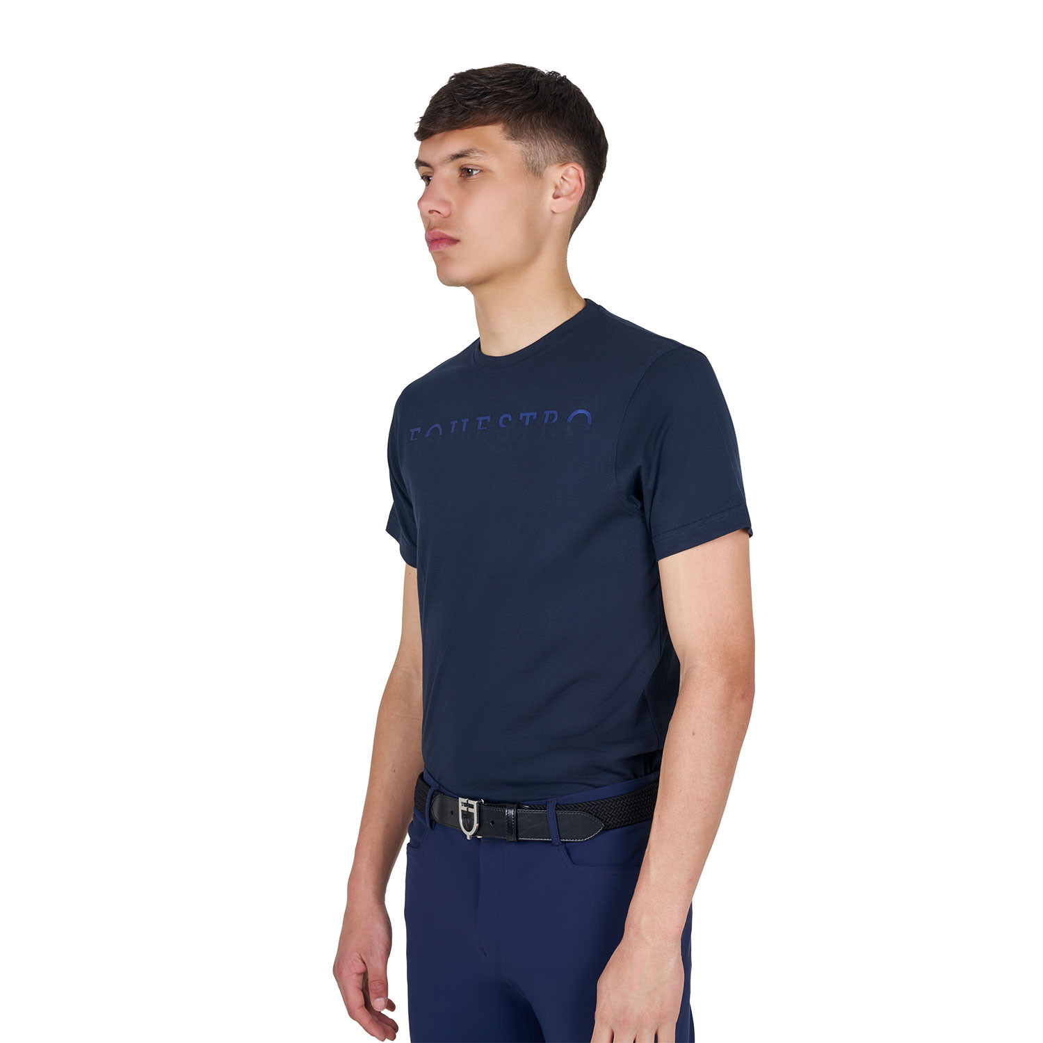 Basic T-Shirt für Herren mit Brustschriftzug