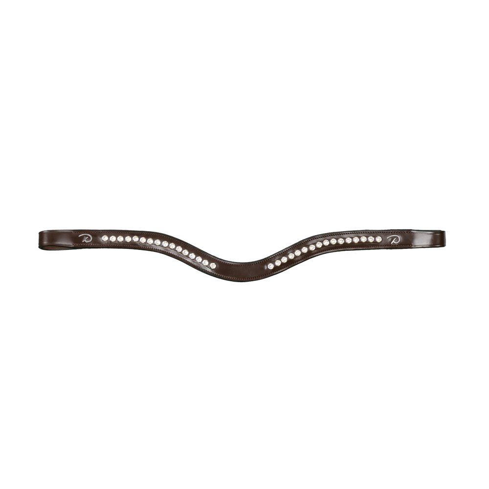 Gerader Stirnriemen mit Messingbeschlägen