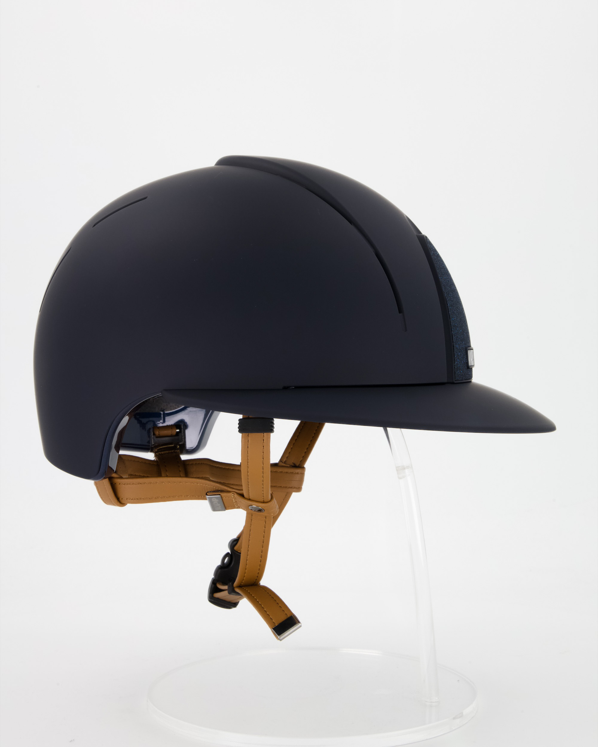 Reithelm Smart Nova Polo Star mit beigen Kinnriemen