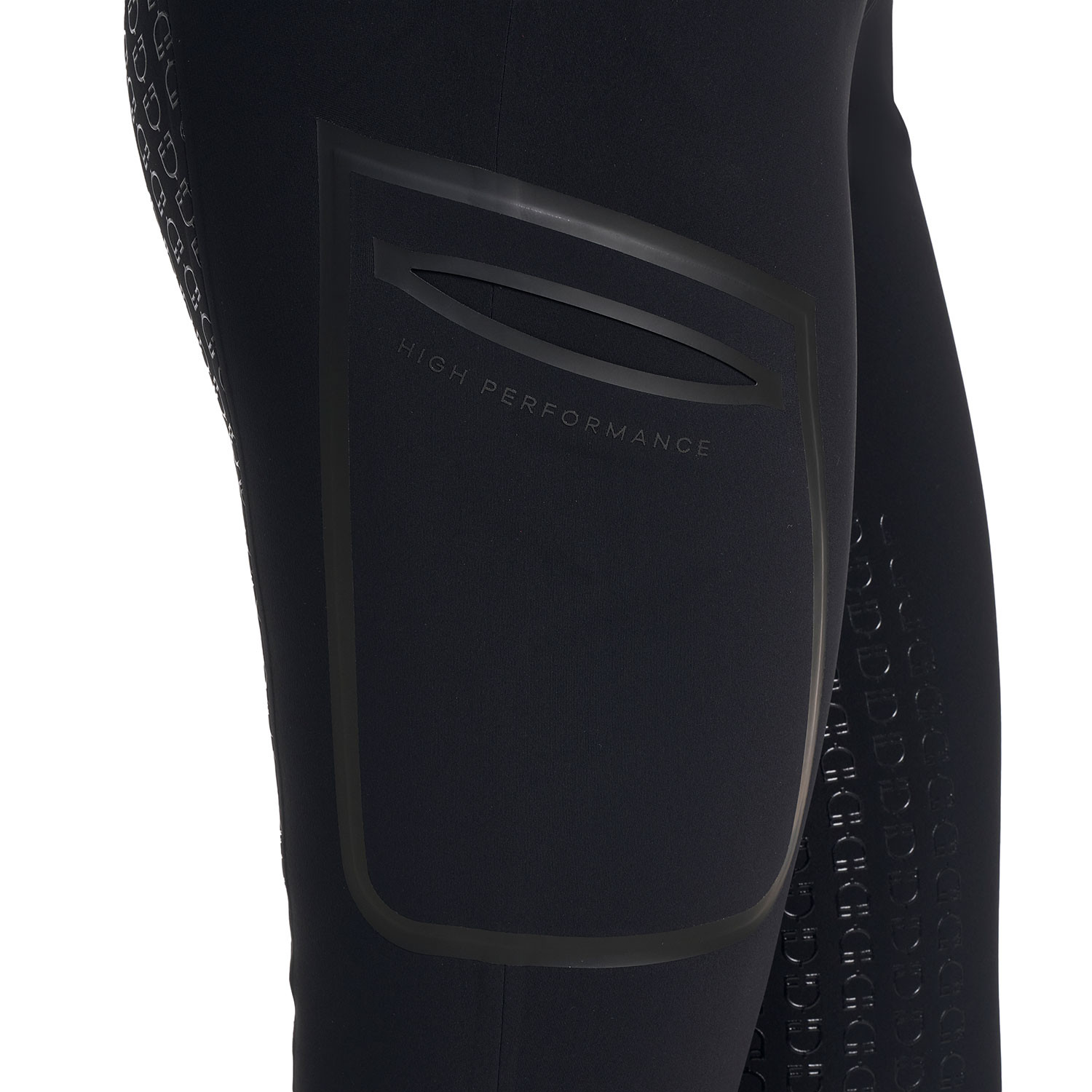 Damen-Reithose mit hohem Bund und Vollbesatz
