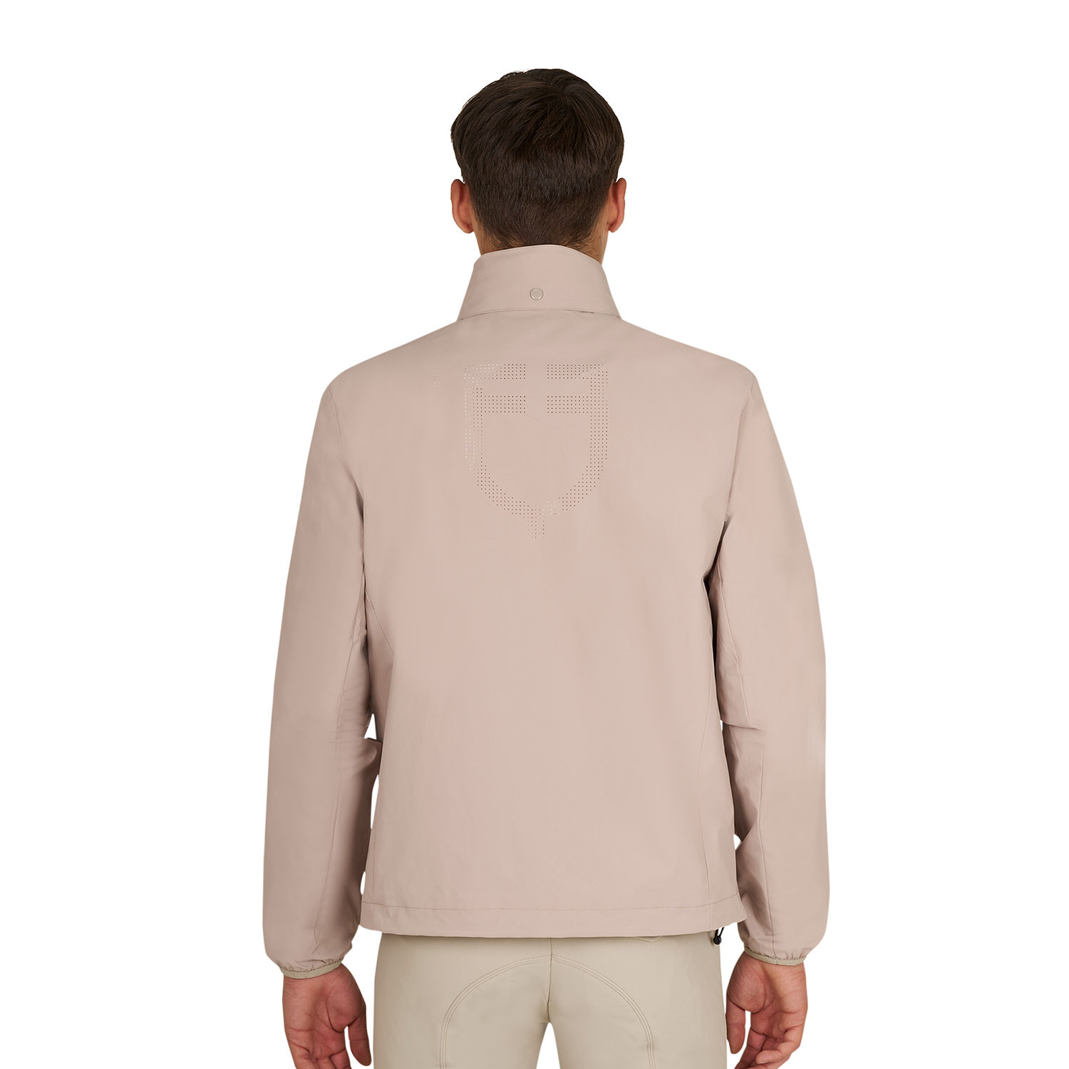 Herren-Softshelljacke mit Rückenlogo