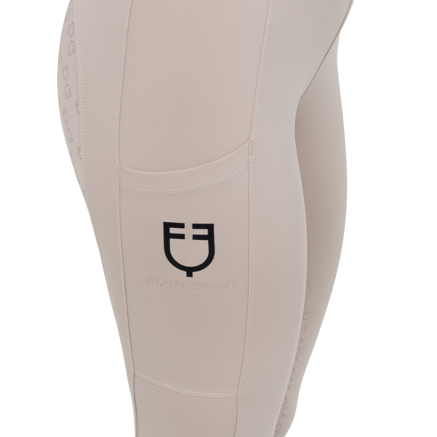 Damen-Leggings mit hohem Bund und Gürtelschlaufen