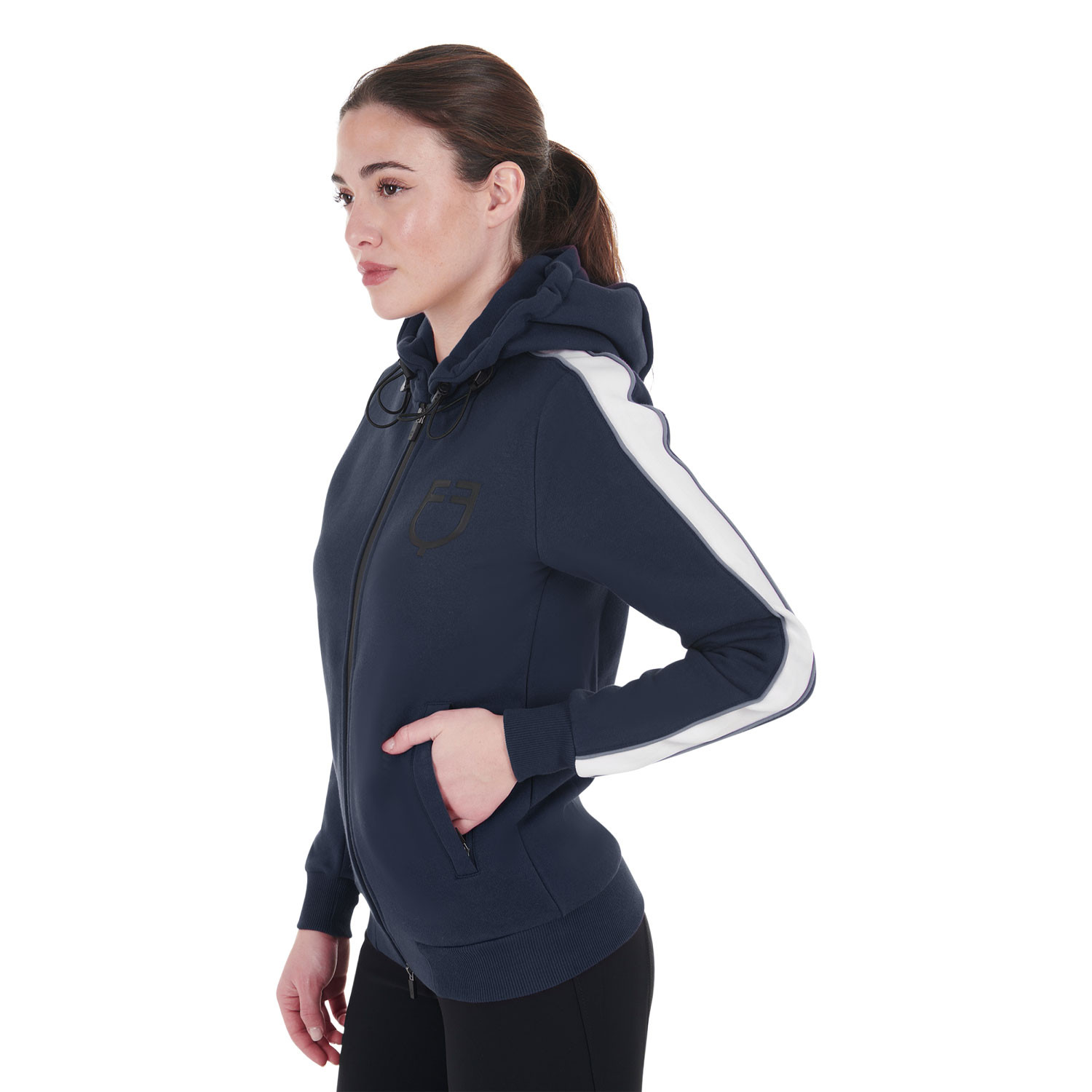 Damen-Kapuzensweatshirt mit Frontreißverschluss