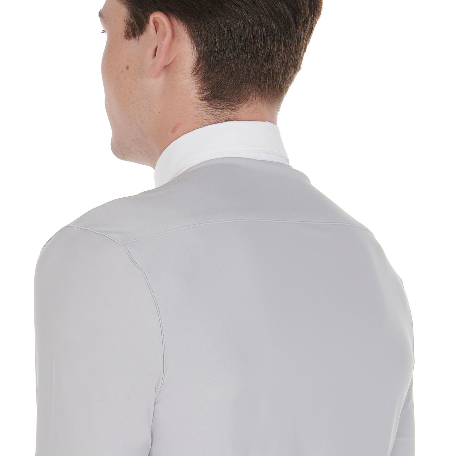 Langarm-Poloshirt für Herren aus technischem Fleece