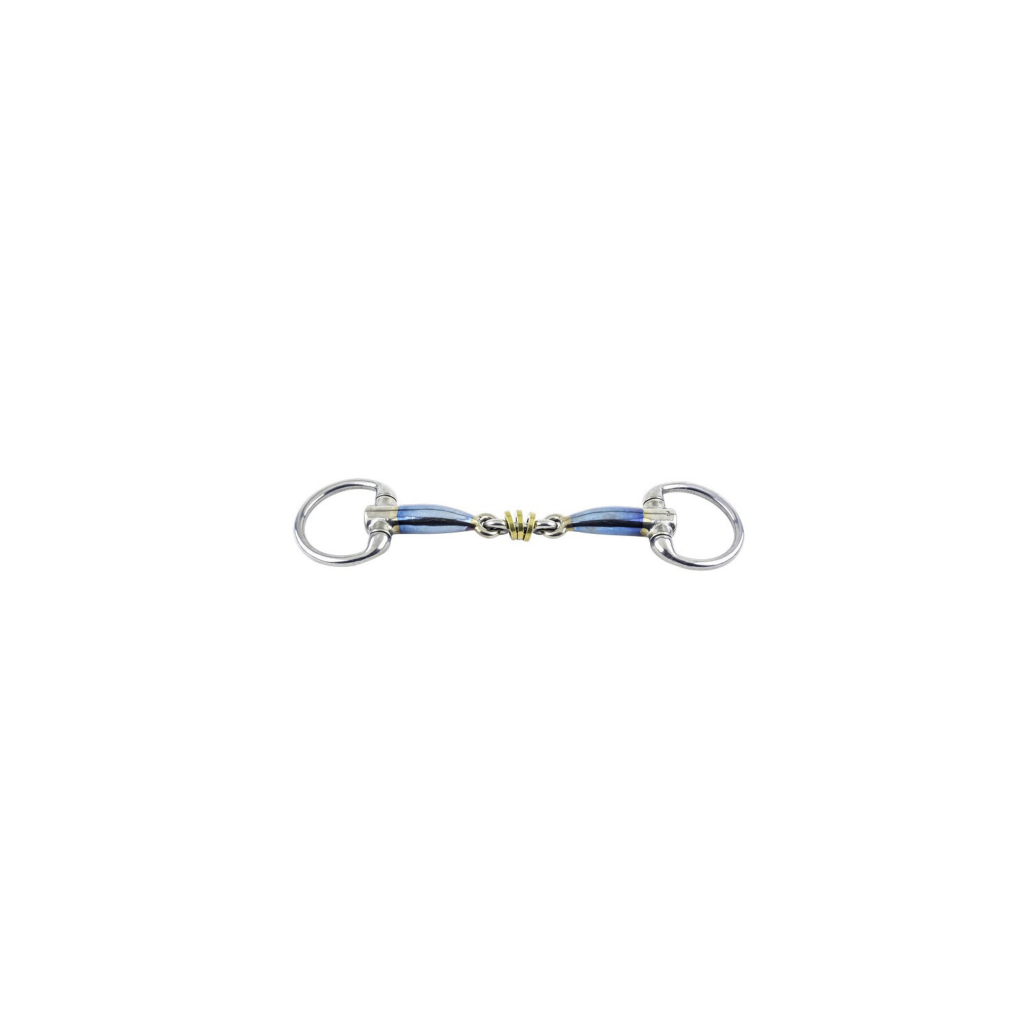 Sweet Iron Kloben bradoon-Messing Ring-16 in blau