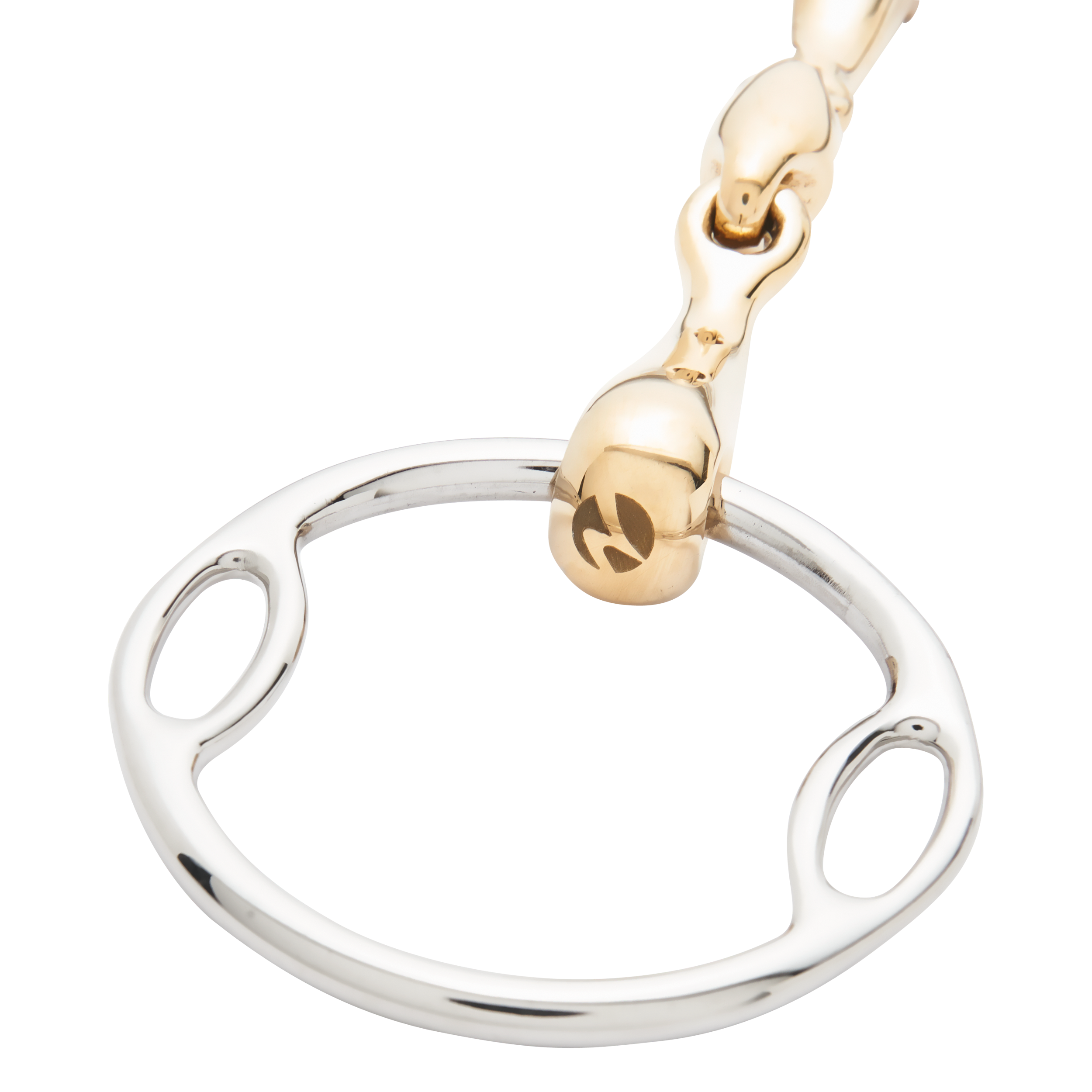 Mors simple Soft-Ring Kaugan®-Shaped, double brisure