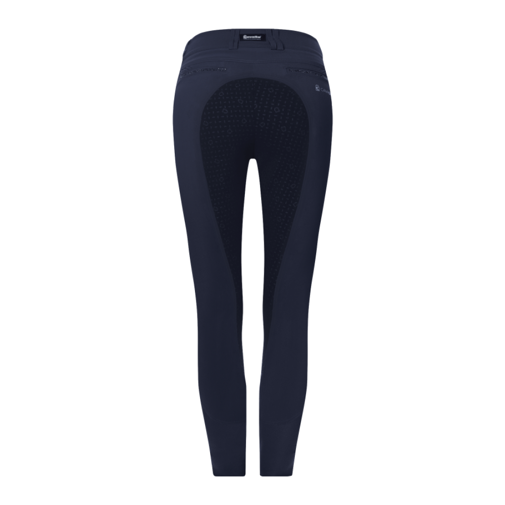 Reithose Damen CAVALCeline X Grip Vollgrip, Summer Softshell in deepbl.-darkblue