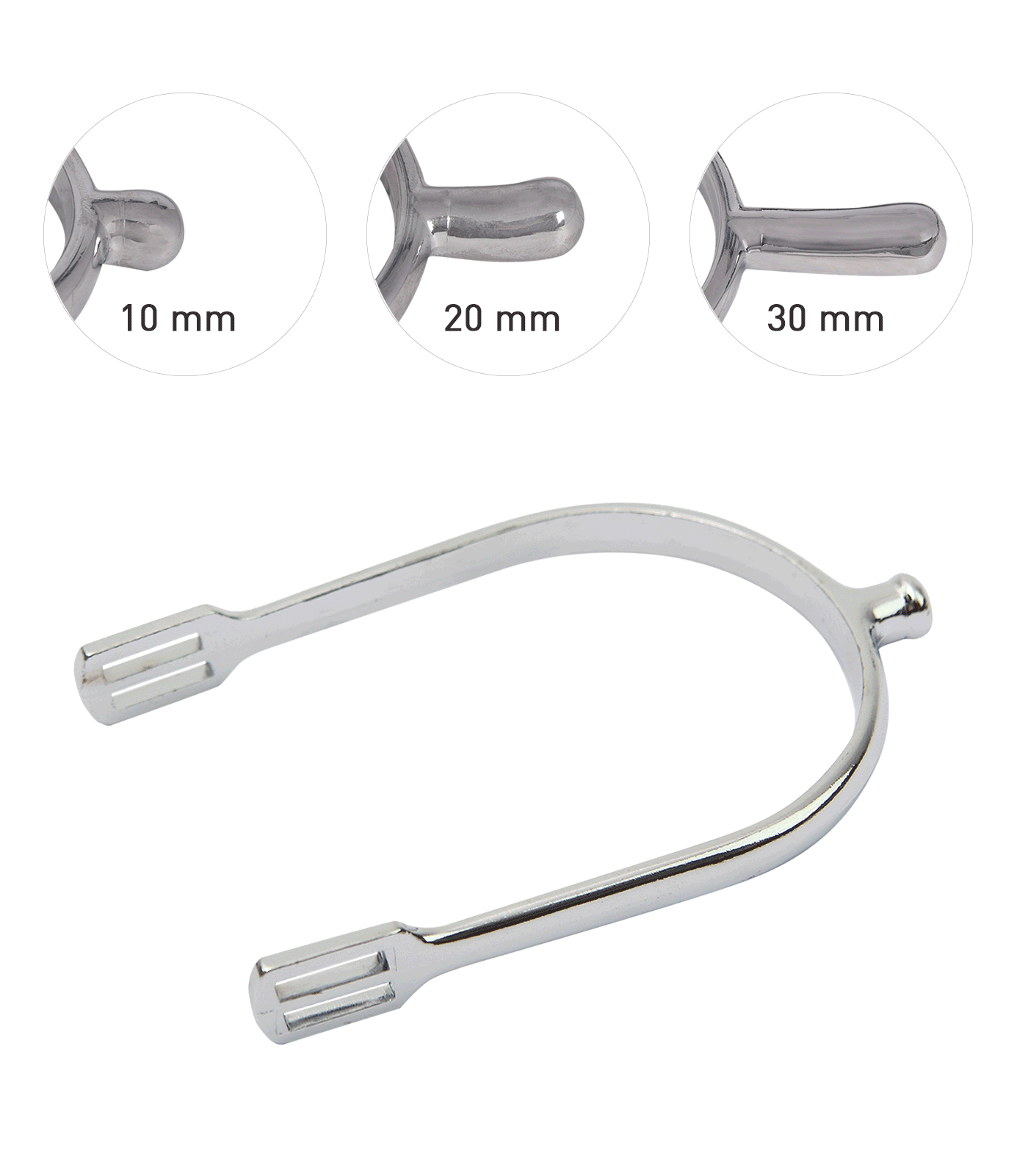 Sporen mit Perlonriemen