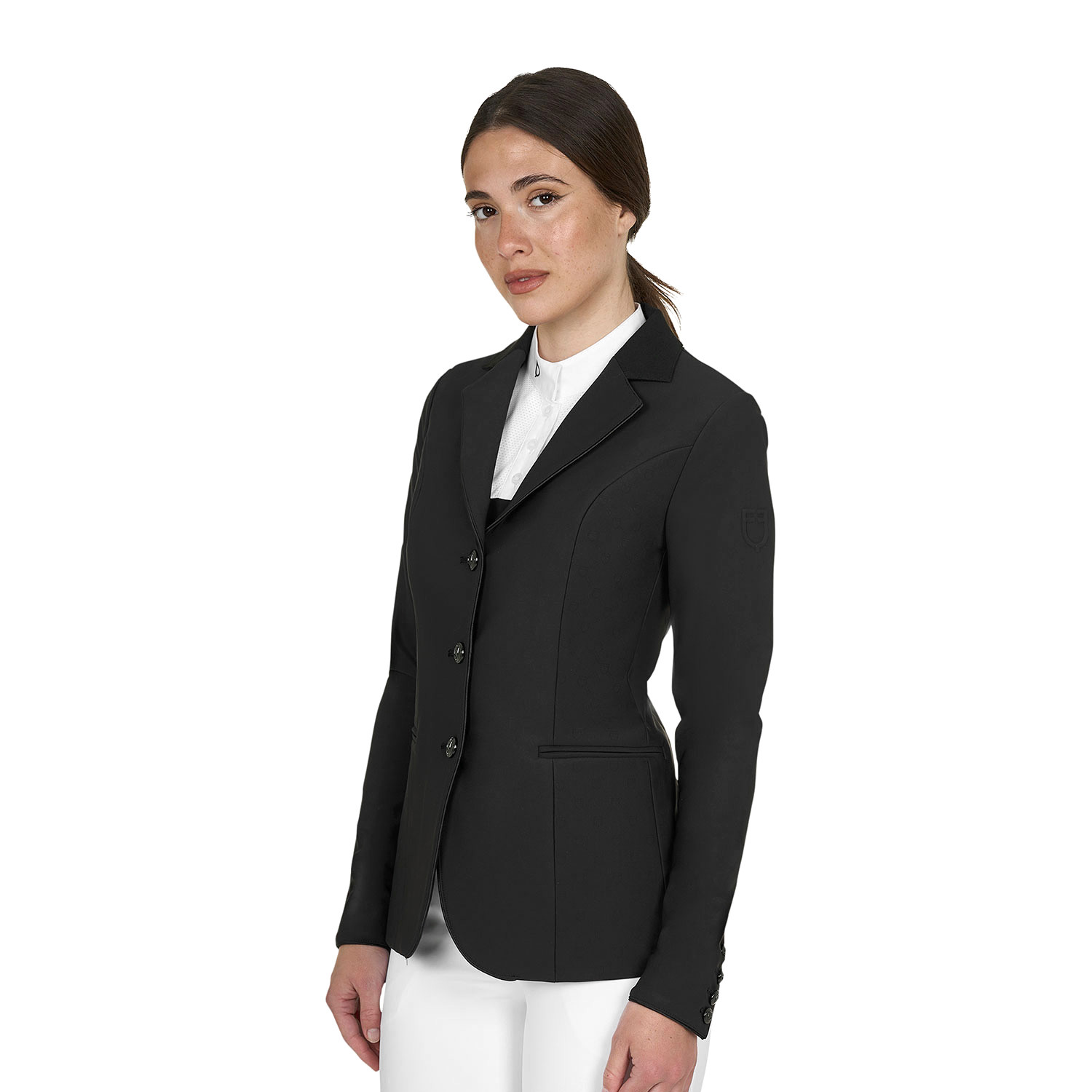 Damen-Turnierjackett mit Monogramm und drei Knöpfen