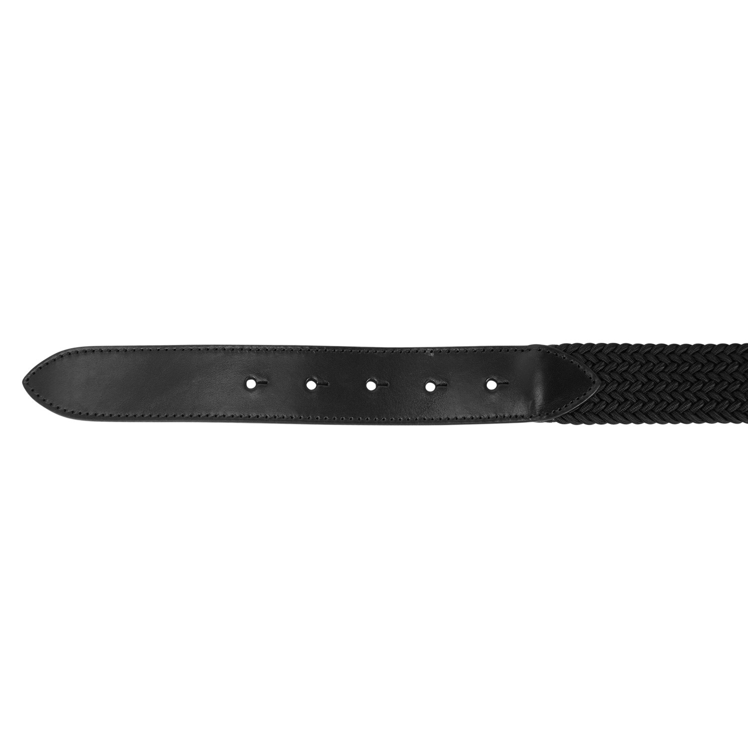 Elastischer Gürtel mit schwarzer Logo-Schnalle