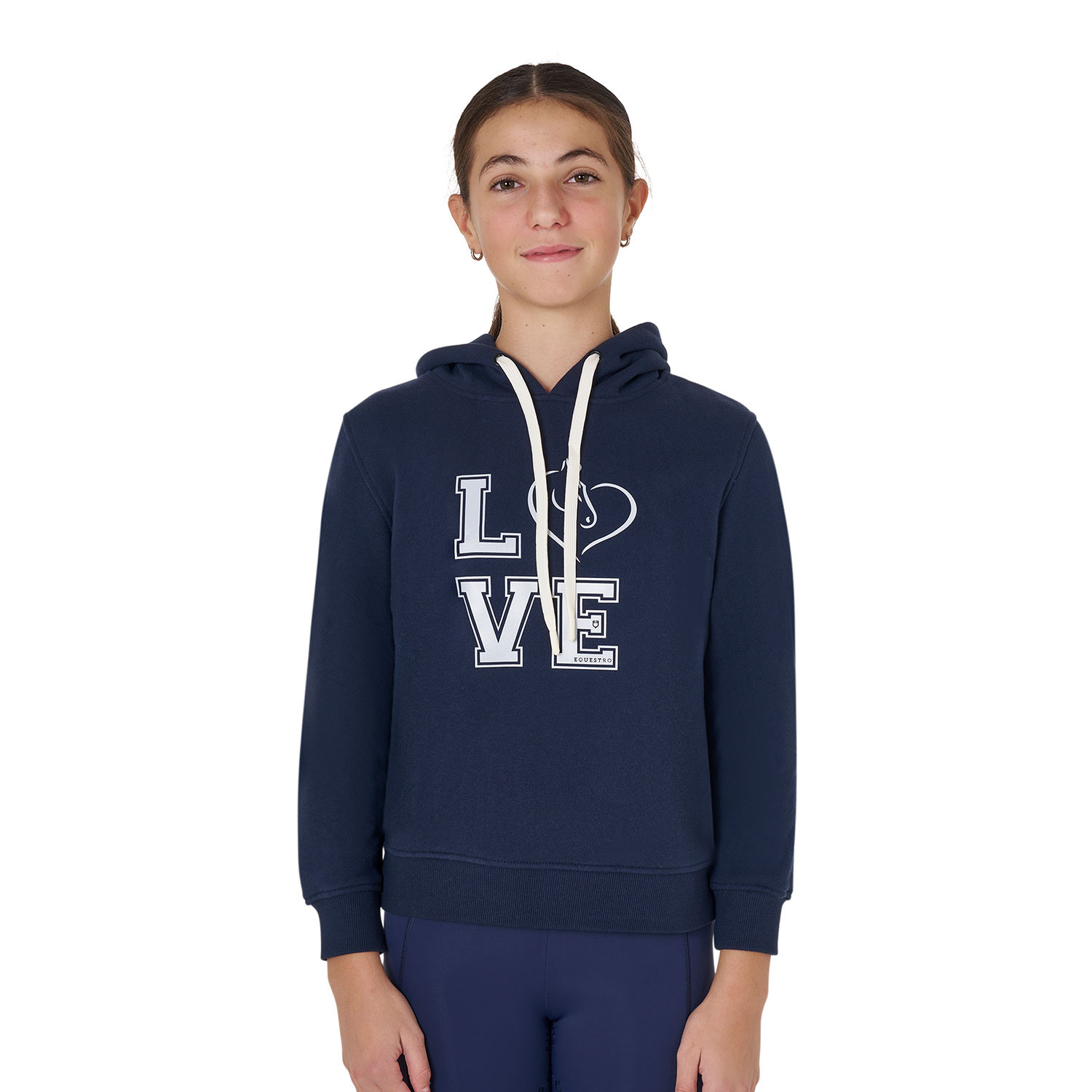 Kapuzen-Sweatshirt Winter Love für Mädchen