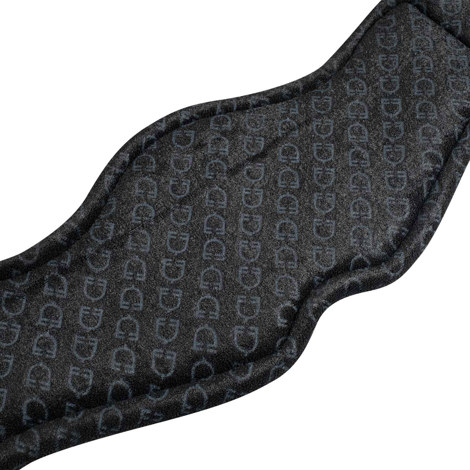 Anatomischer Dressursattelgurt aus Leder mit graviertem Logo