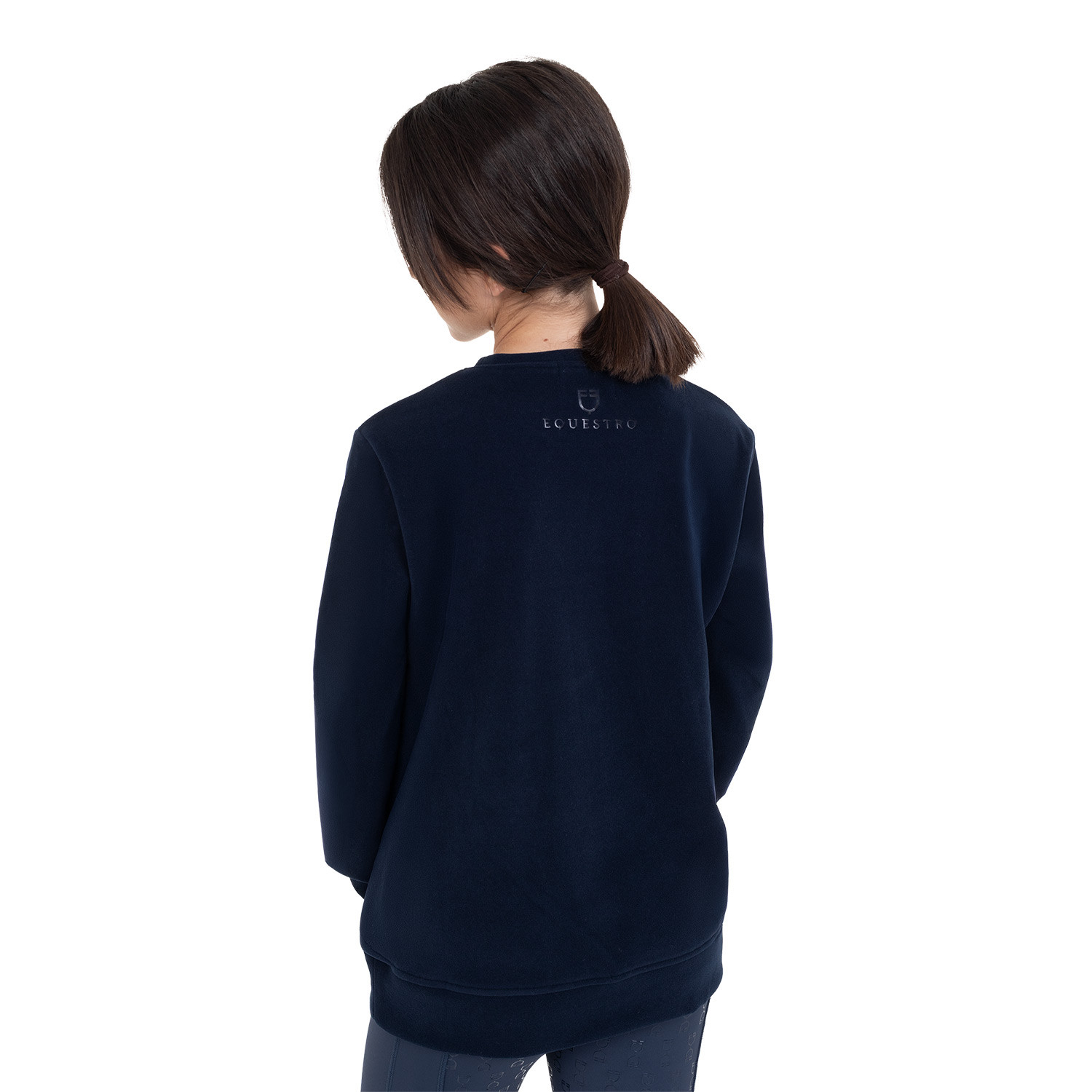 Kinder-Fleece-Sweatshirt Unisex mit Rundhalsausschnitt