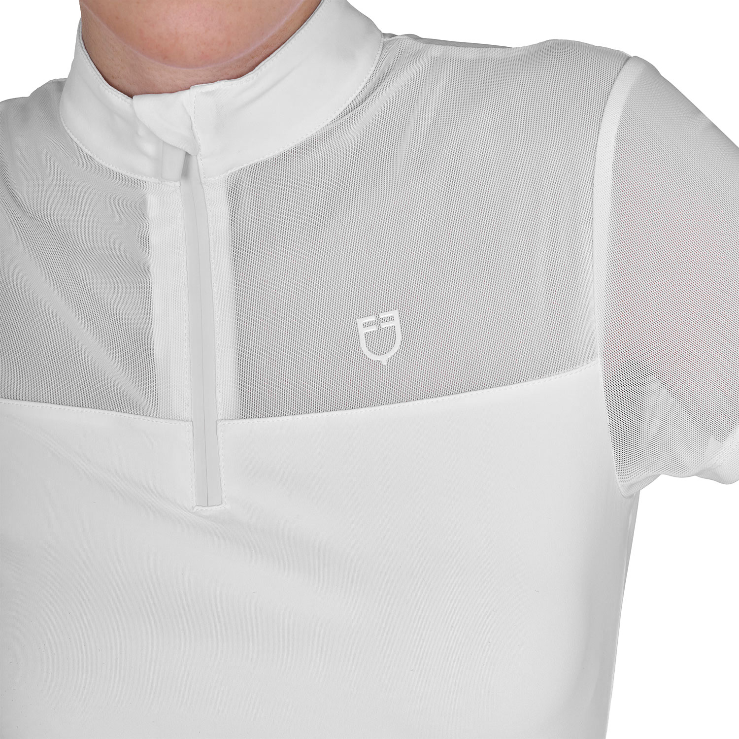 Damen-Trainingspolo mit Mesh-Einsätzen