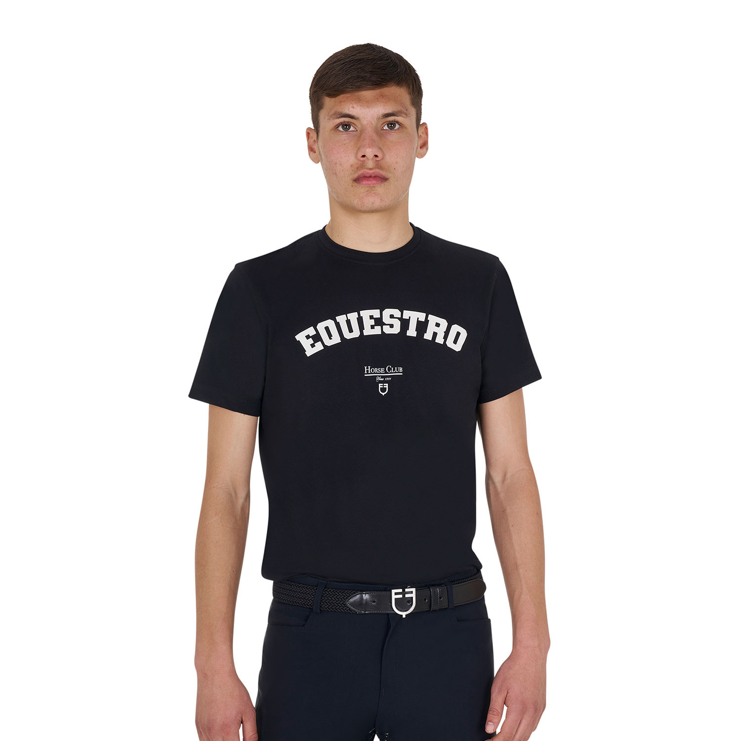 Horse Club Baumwoll-T-Shirt für Herren