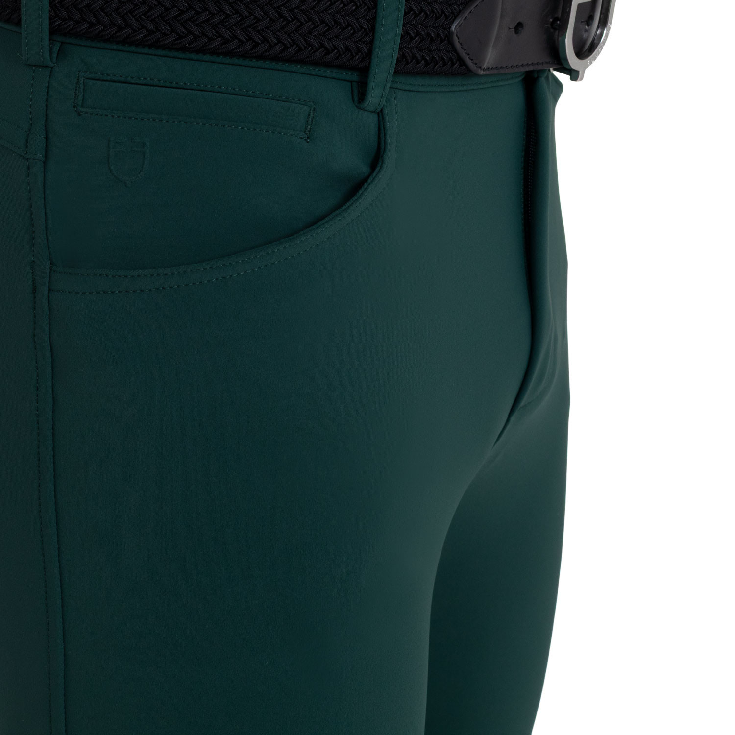 Herren-Reithose Slim Fit mit Kniebesatz