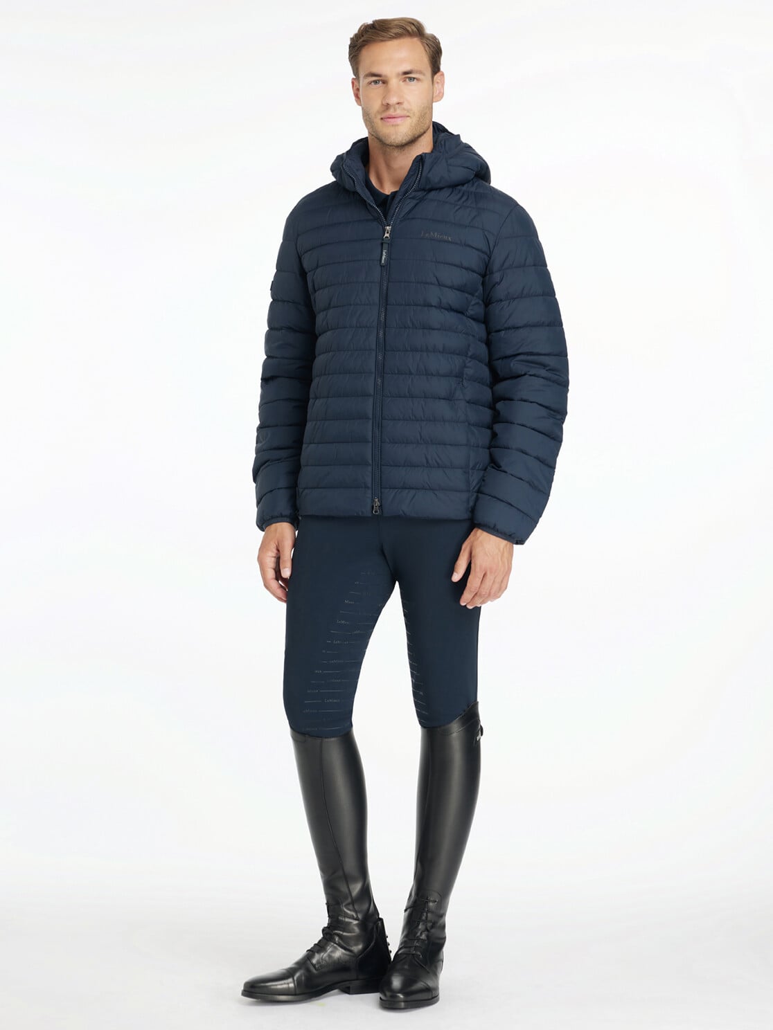Herren Steppjacke mit Kapuze