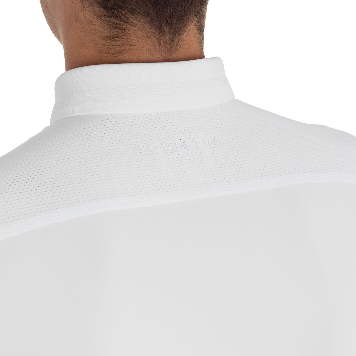 Herren-Turnierpolo mit Mesh- und Ripp-Einsätzen