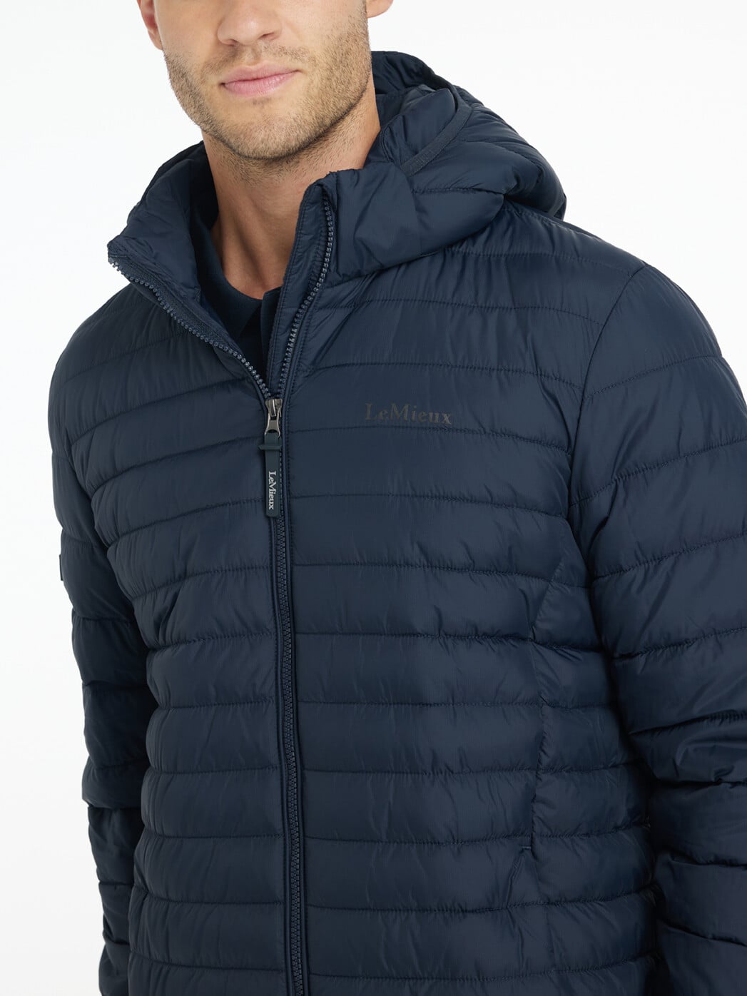 Herren Steppjacke mit Kapuze