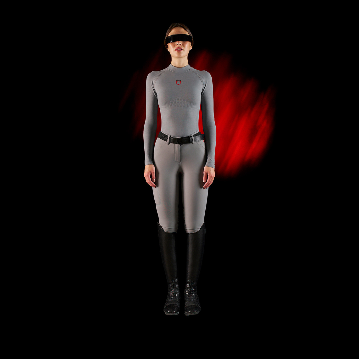 Schmale Damen-Reithose mit Vollbesatz
