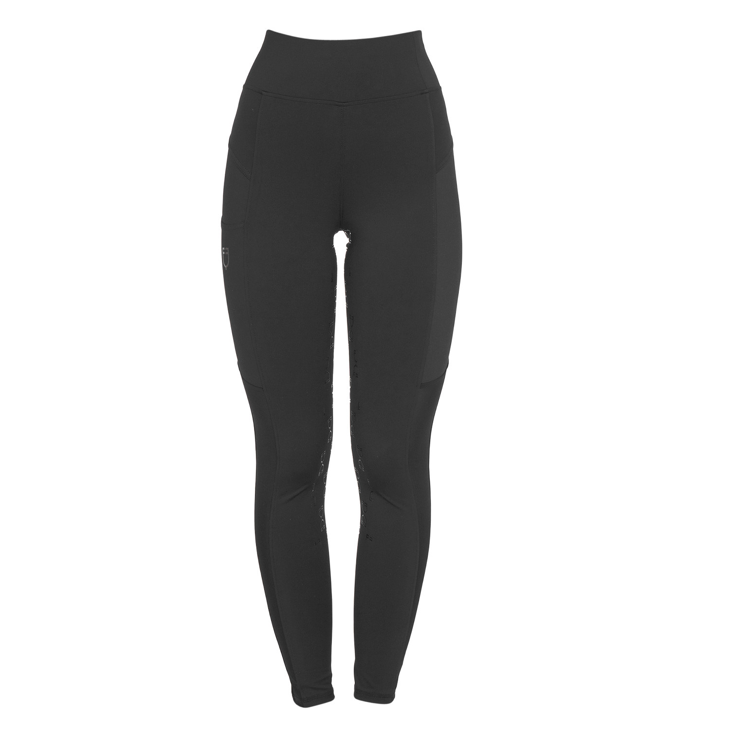 Schmale Damen-Leggings mit Micro-Mesh-Einsätzen