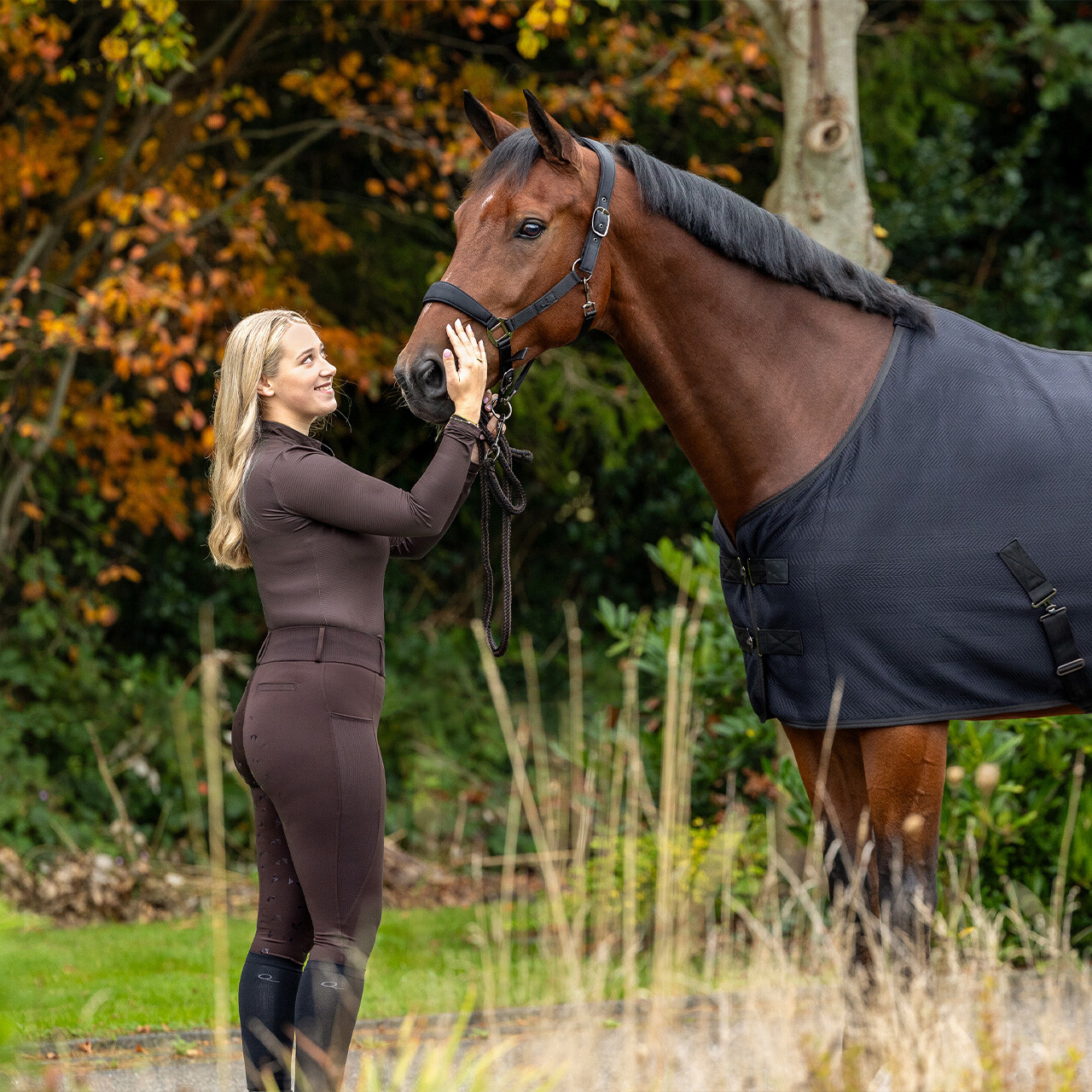 Reitleggings Avenna Vollgrip in cognac
